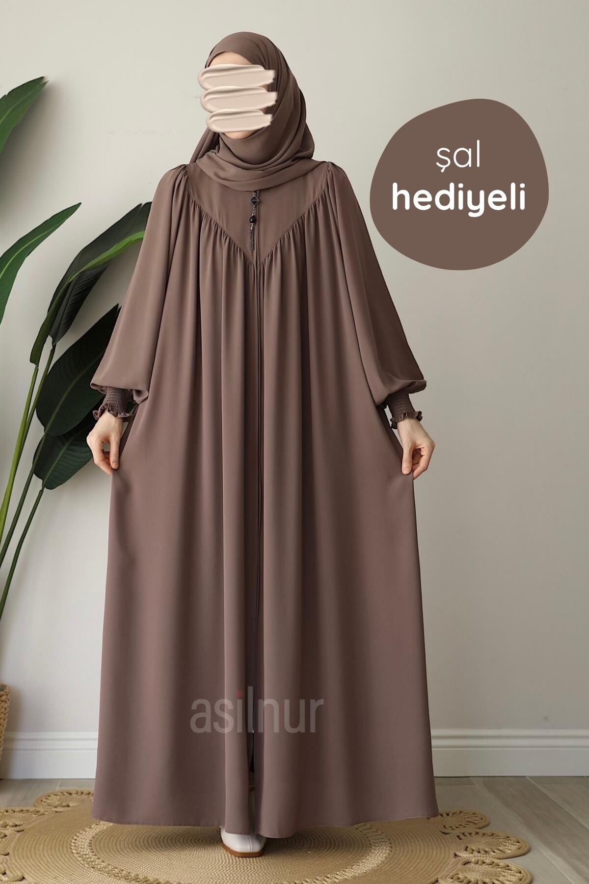 Elif Ferace Şal Hediyeli Takım Vizon - ASİLNUR
