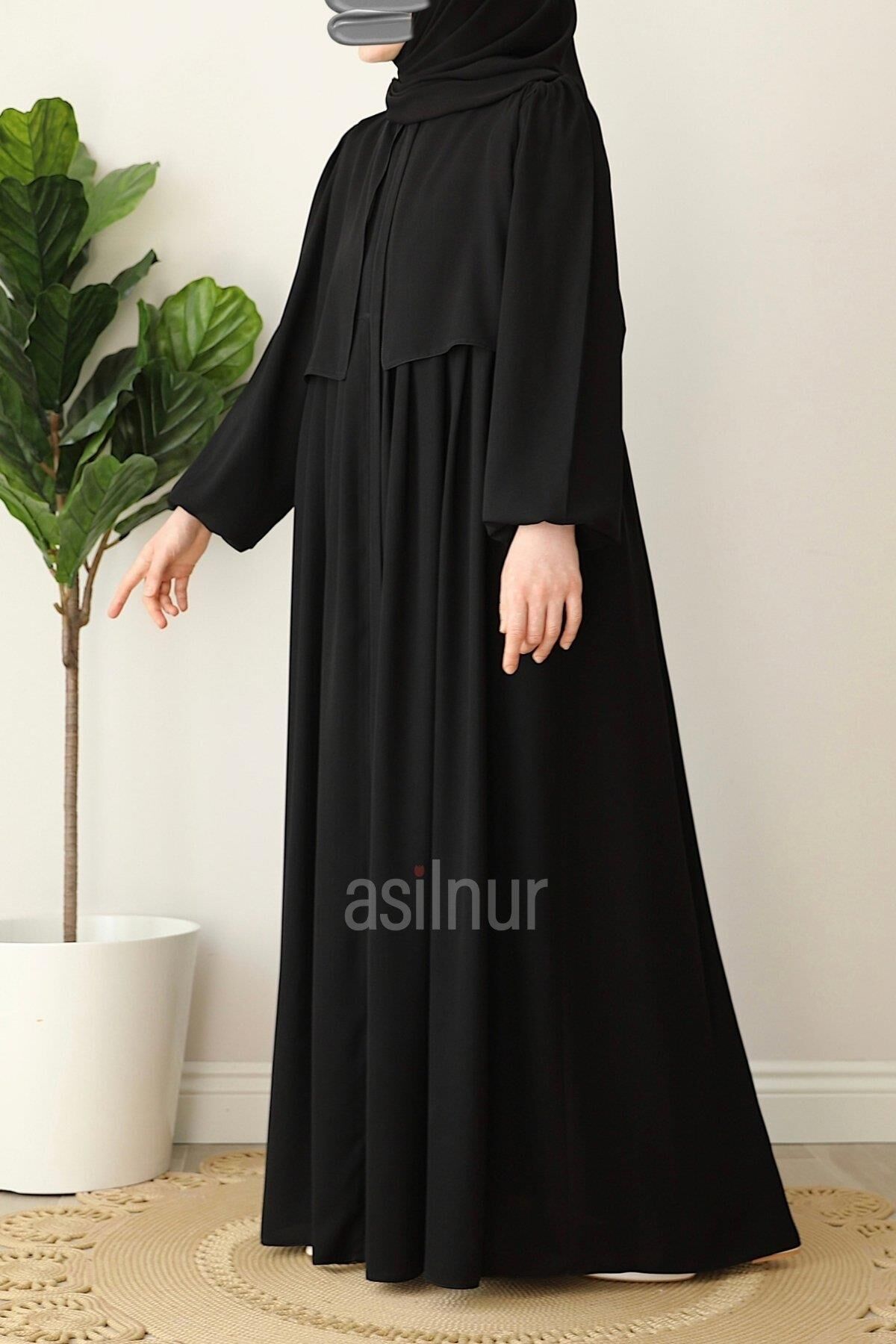 Esma Cepkenli Ferace Siyah - 9