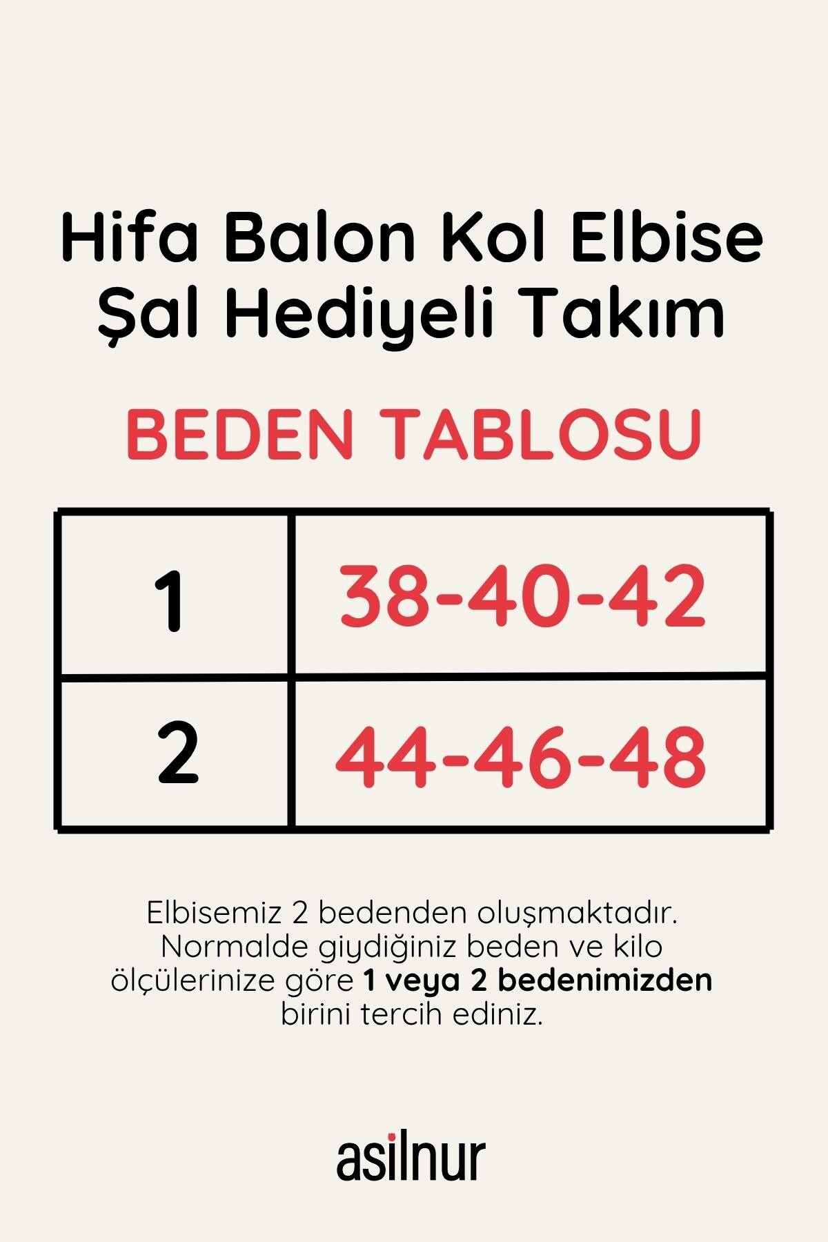 Hifa Balon Kol Elbise Şal Hediyeli Takım Camel - 2