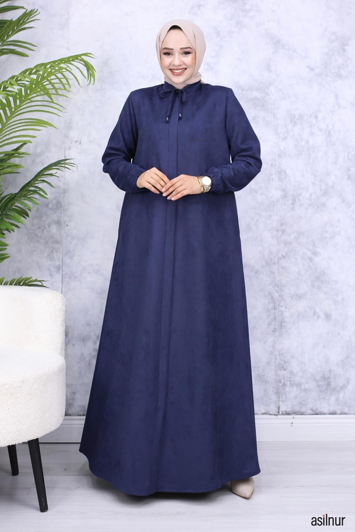 Hüma Süet Mevlana Ferace Lacivert - 4