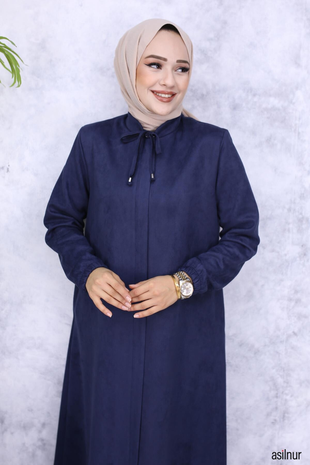 Hüma Süet Mevlana Ferace Lacivert - 5