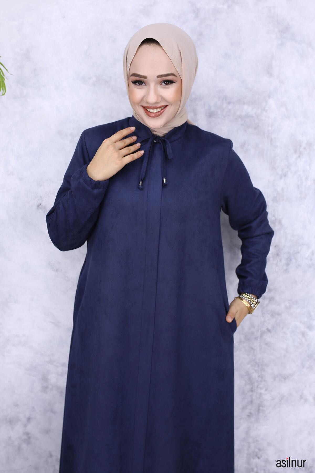 Hüma Süet Mevlana Ferace Lacivert - 8