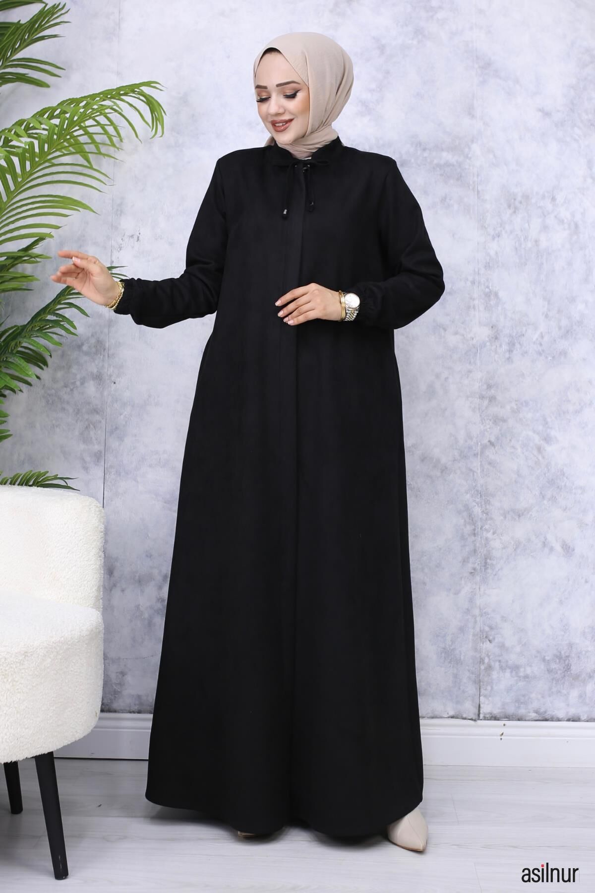 Hüma Süet Mevlana Ferace Siyah - 3