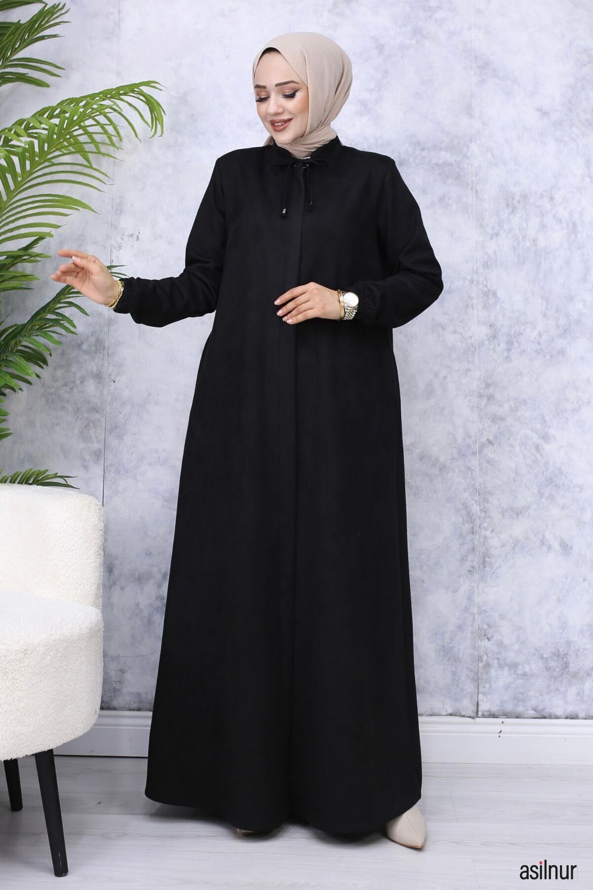 Hüma Süet Mevlana Ferace Siyah - 1