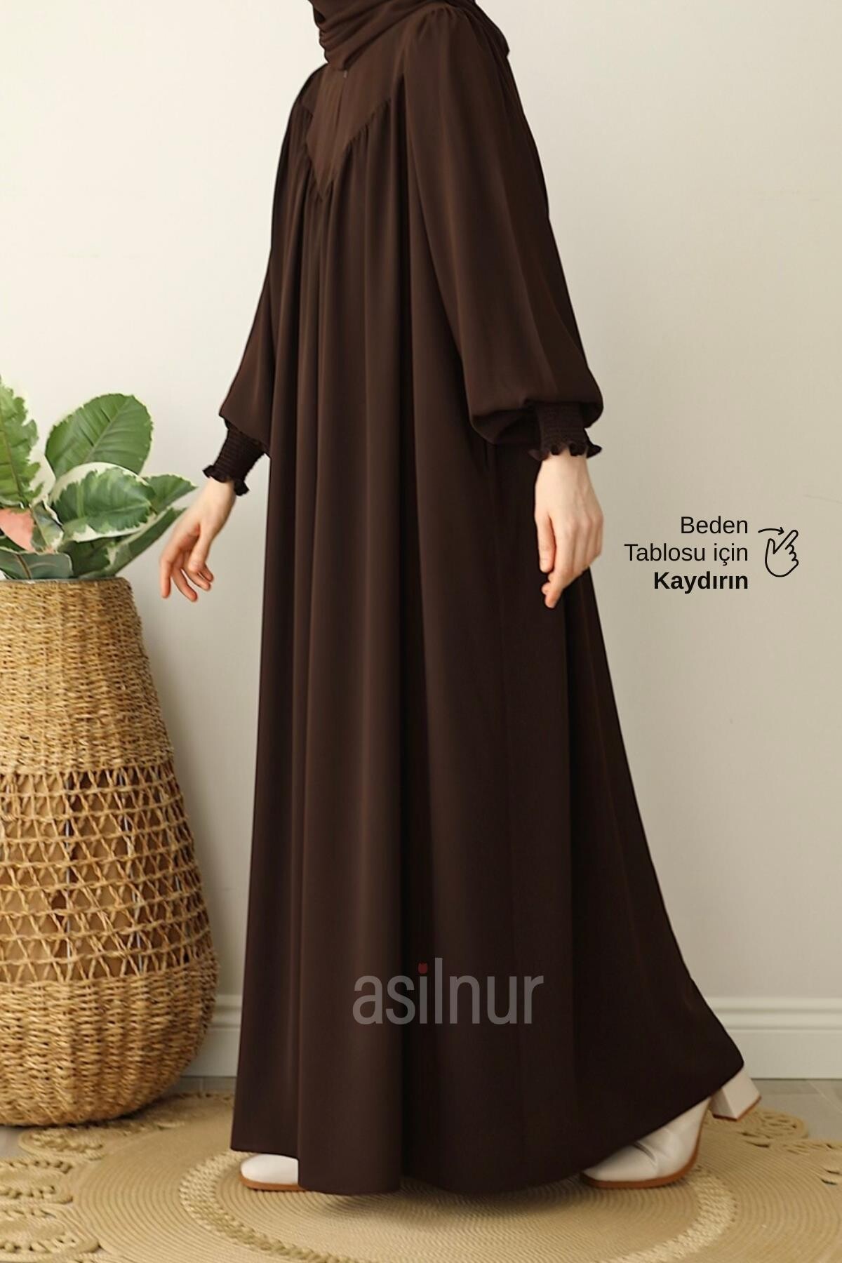 İrem Elbise Kahverengi 