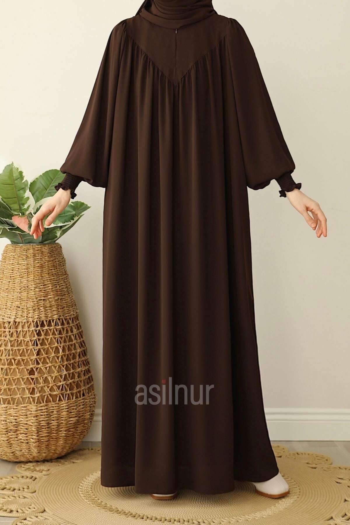 İrem Elbise Kahverengi - 3