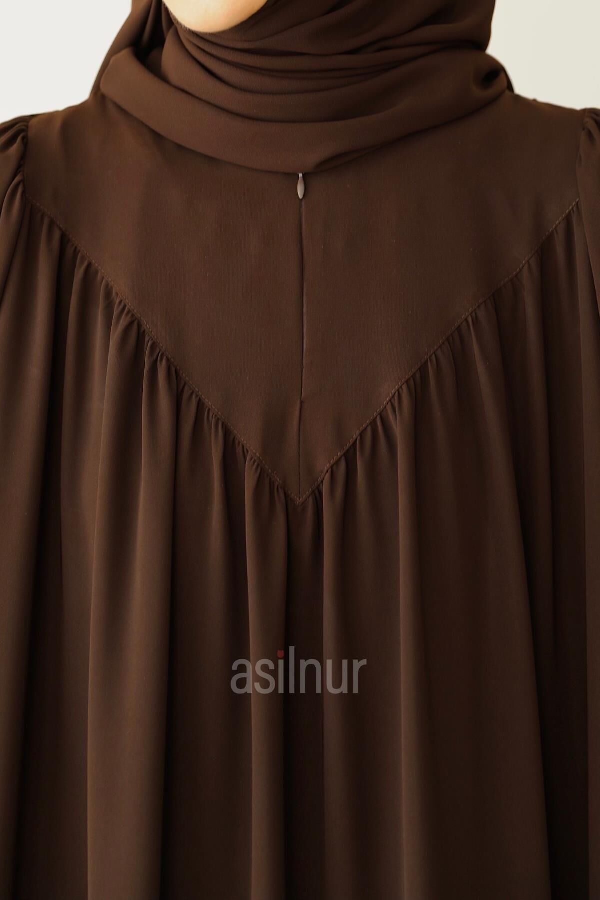 İrem Elbise Kahverengi - 5