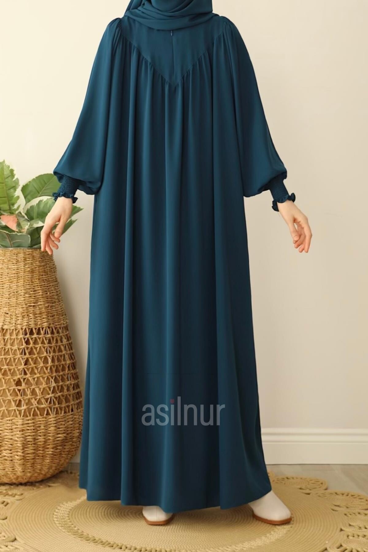 İrem Elbise Petrol Mavisi - 3