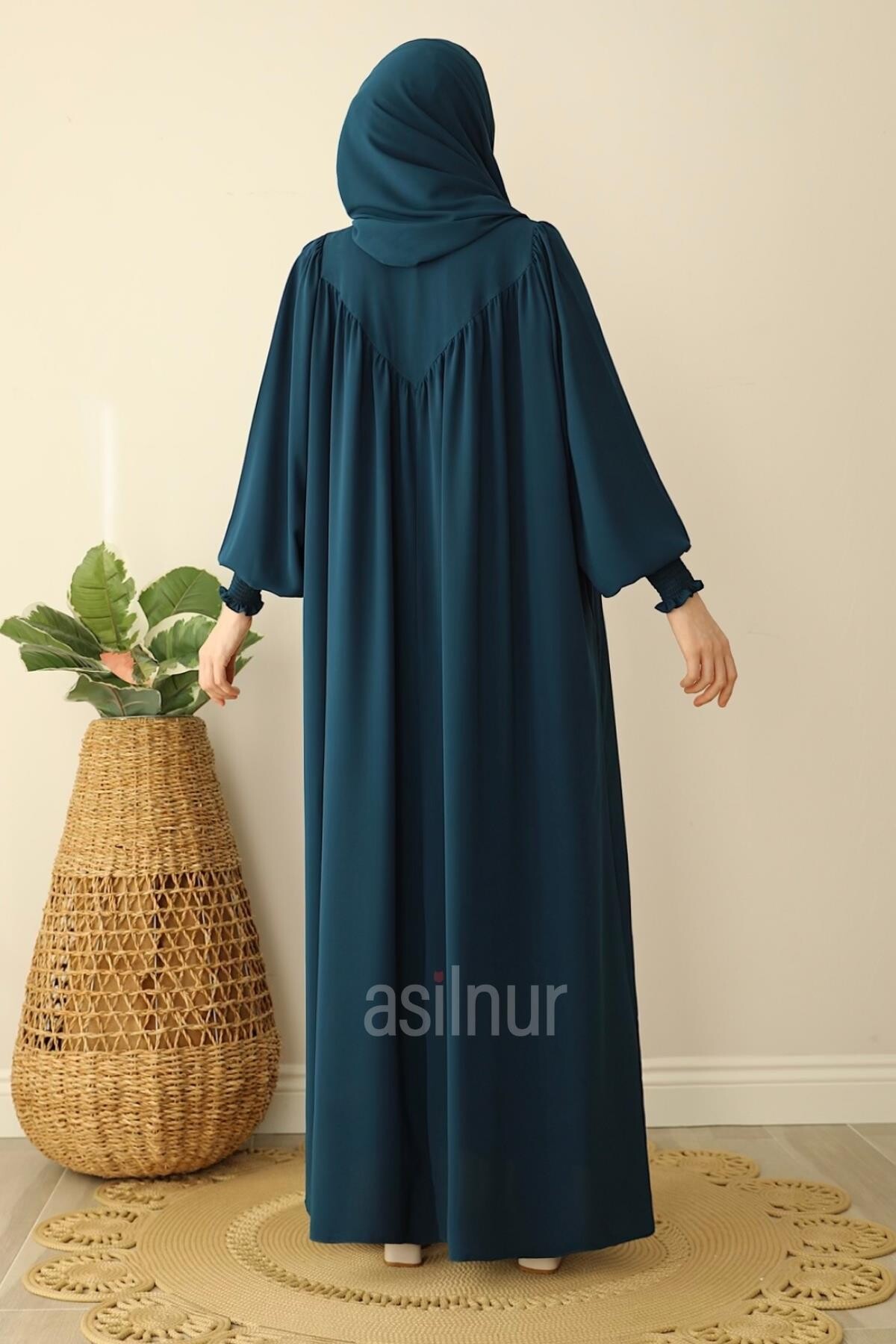 İrem Elbise Petrol Mavisi - 4