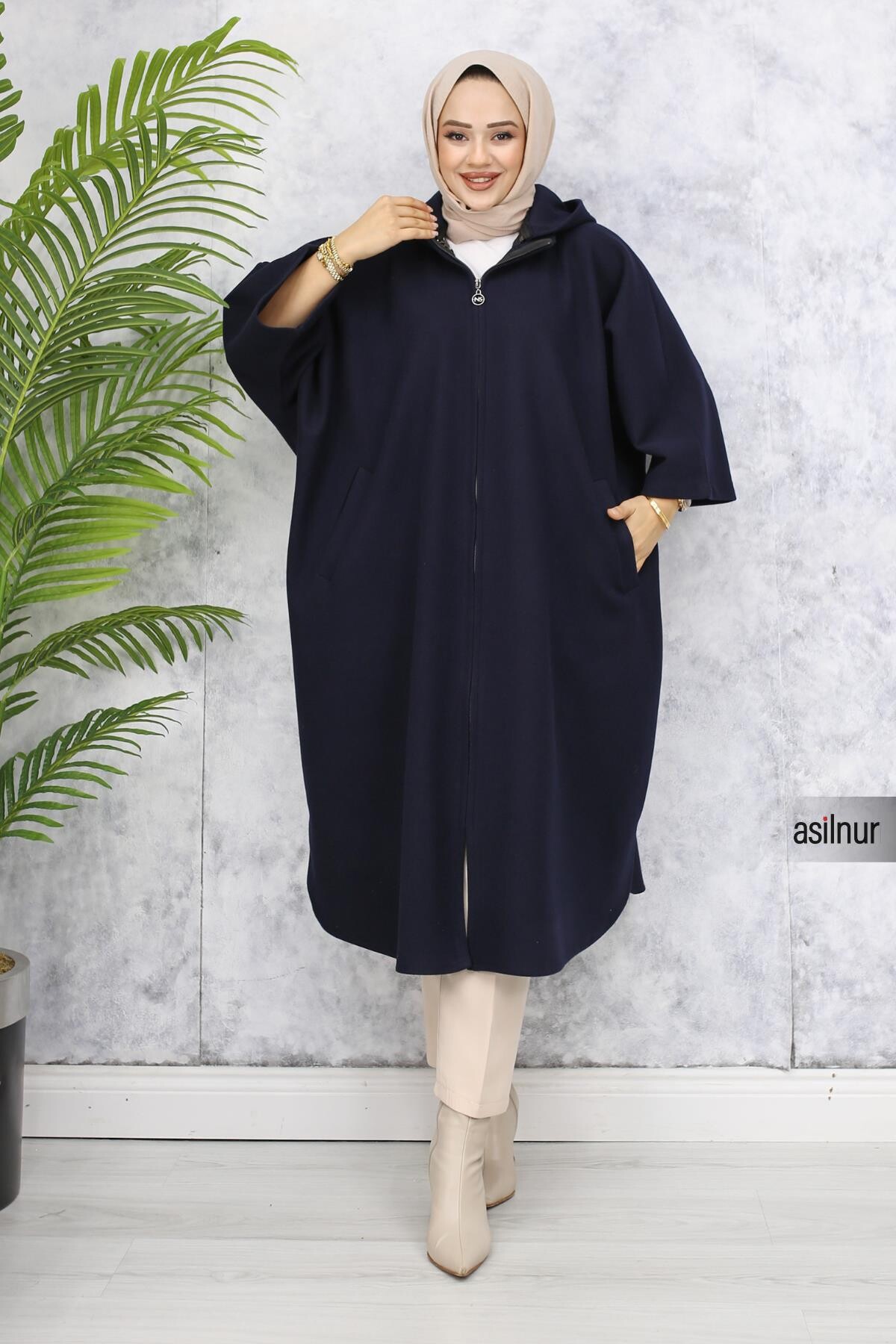 Kaşe Panço Lacivert - ASİLNUR