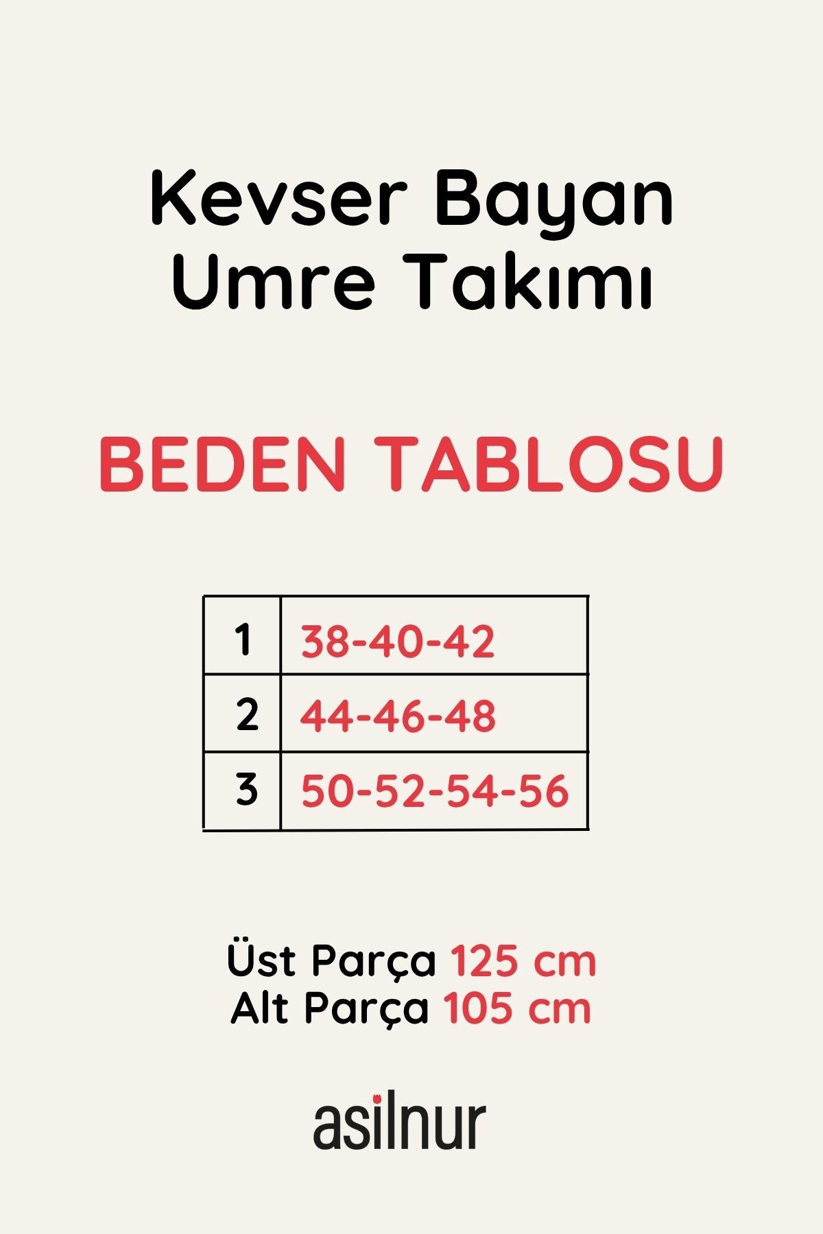 Kevser Bayan Umre İkili Takımı Füme - 2