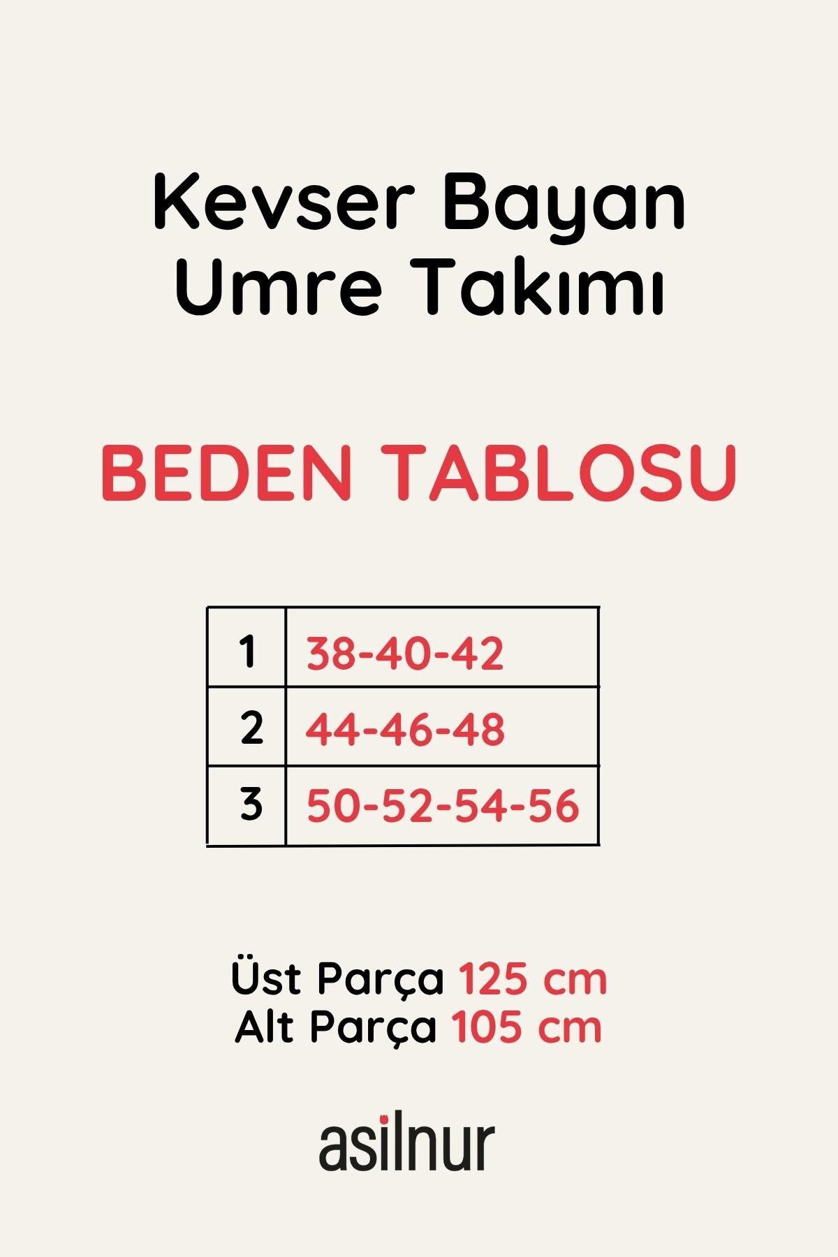 Kevser Bayan Umre İkili Takımı Füme - 2