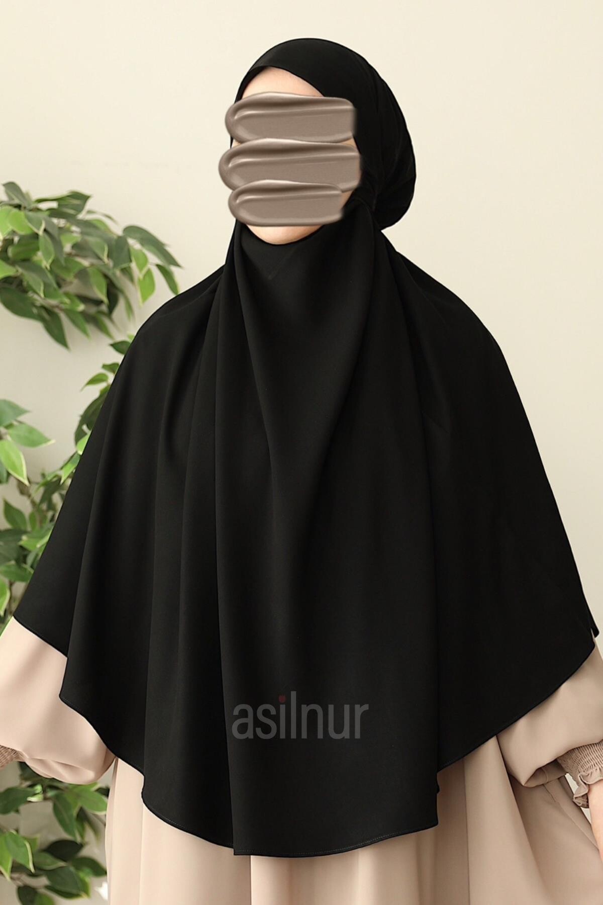 Medine İpeği Yuvarlak Sufle Siyah - 1