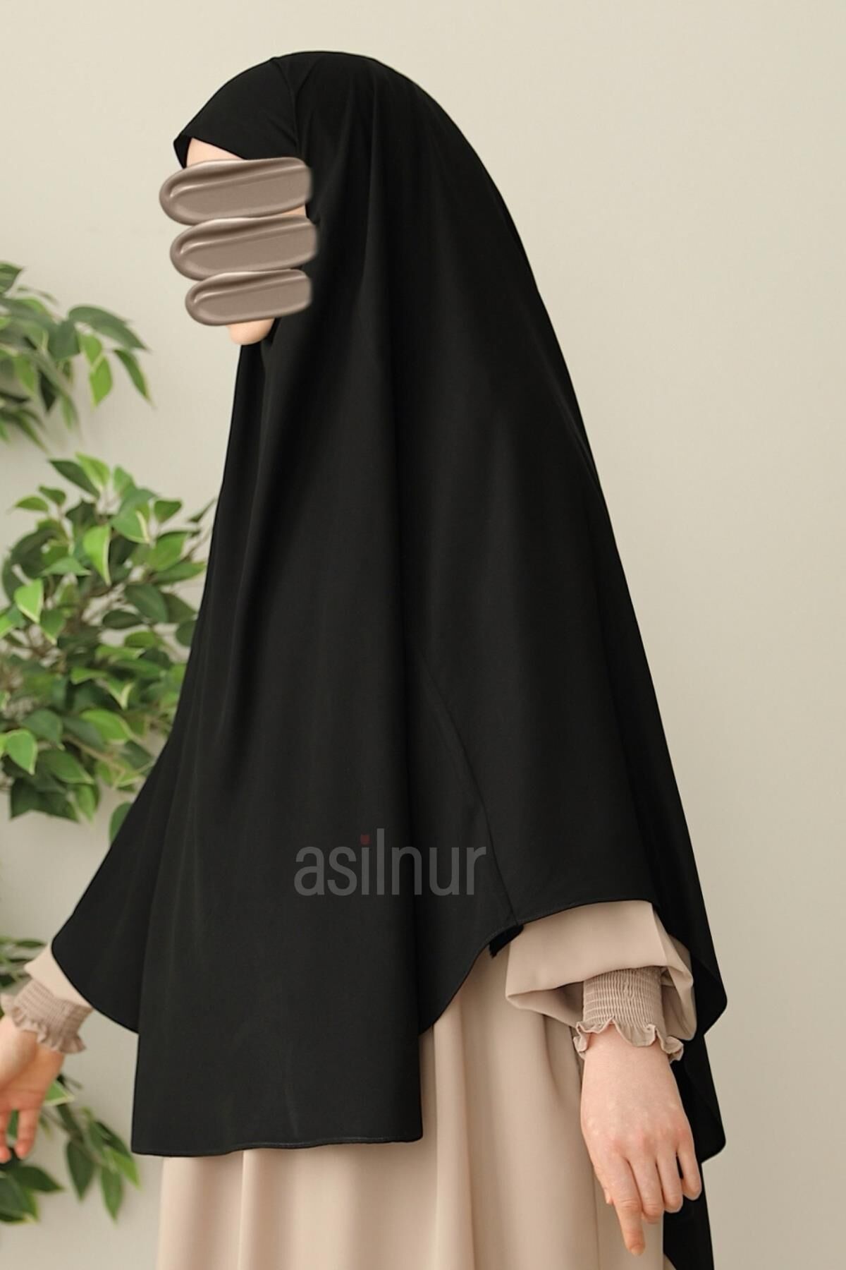 Medine İpeği Yuvarlak Sufle Siyah - 4