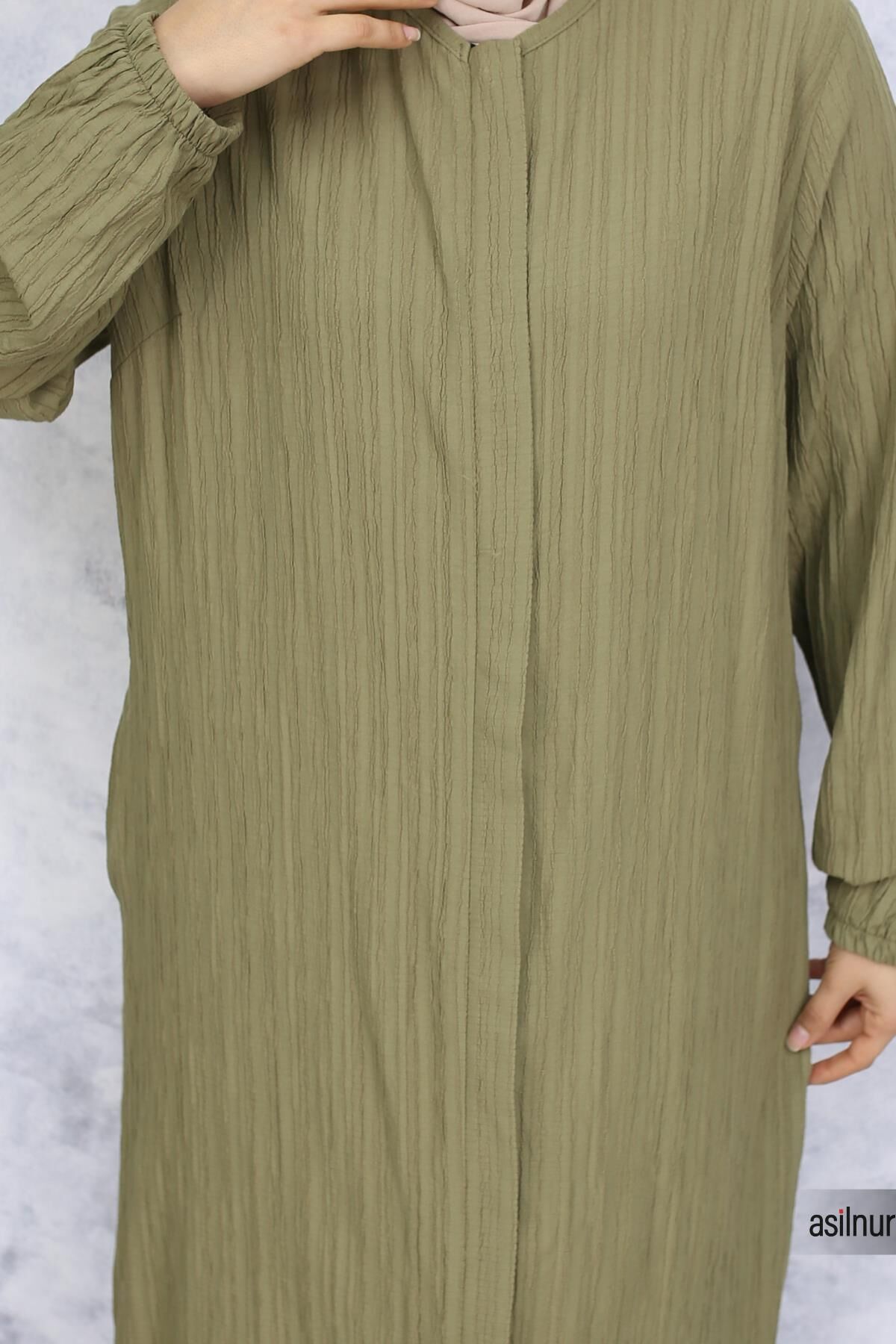 Merve Pamuklu Umre Takımı Açık Yeşil - 7