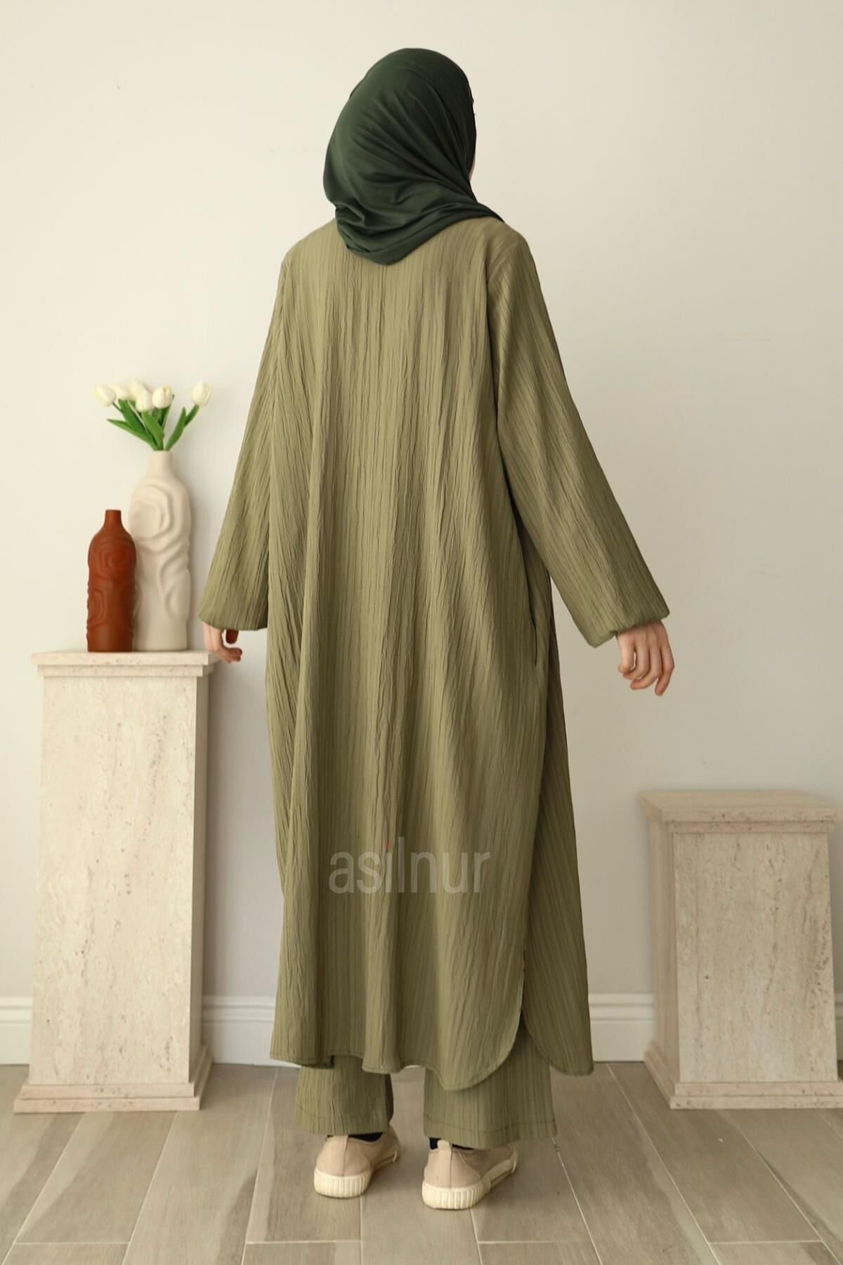 Merve Umre Takımı Açık Yeşil - 4