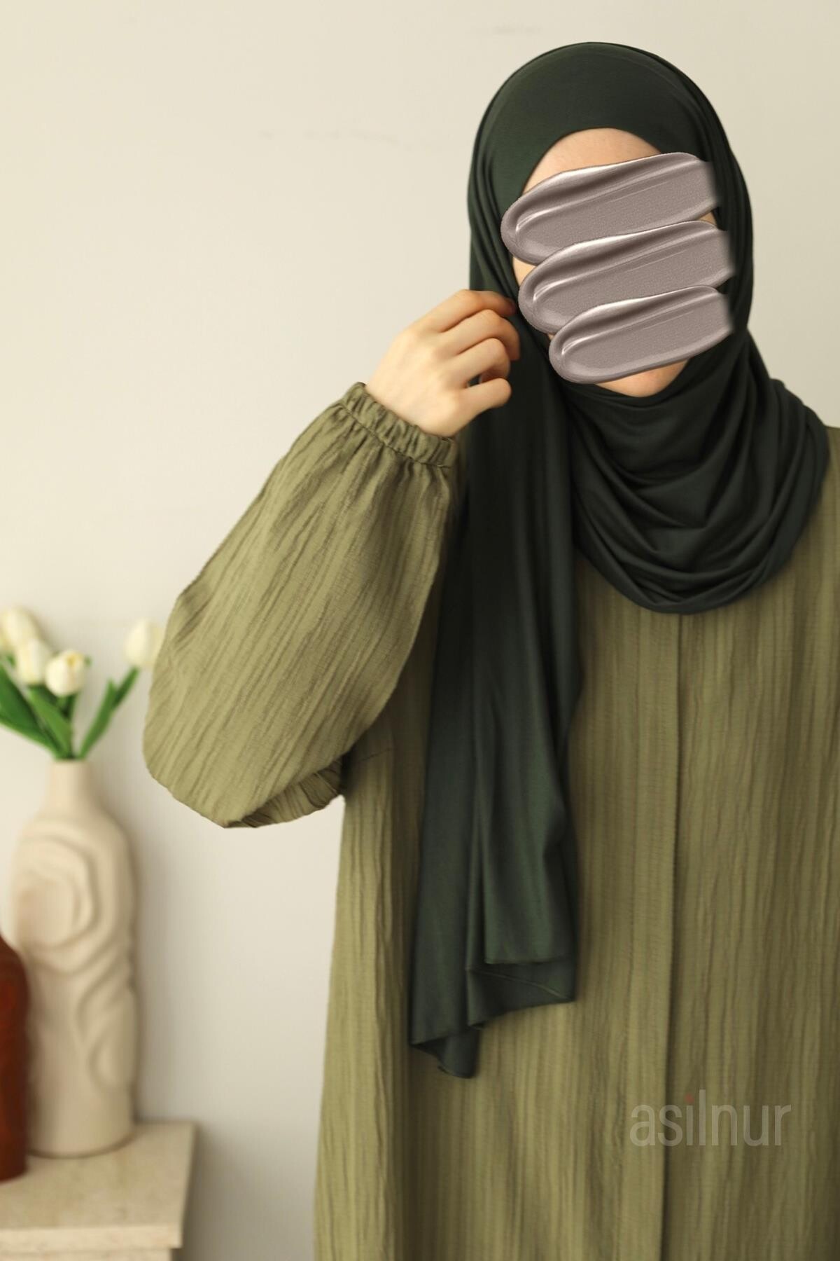 Merve Umre Takımı Açık Yeşil - 5