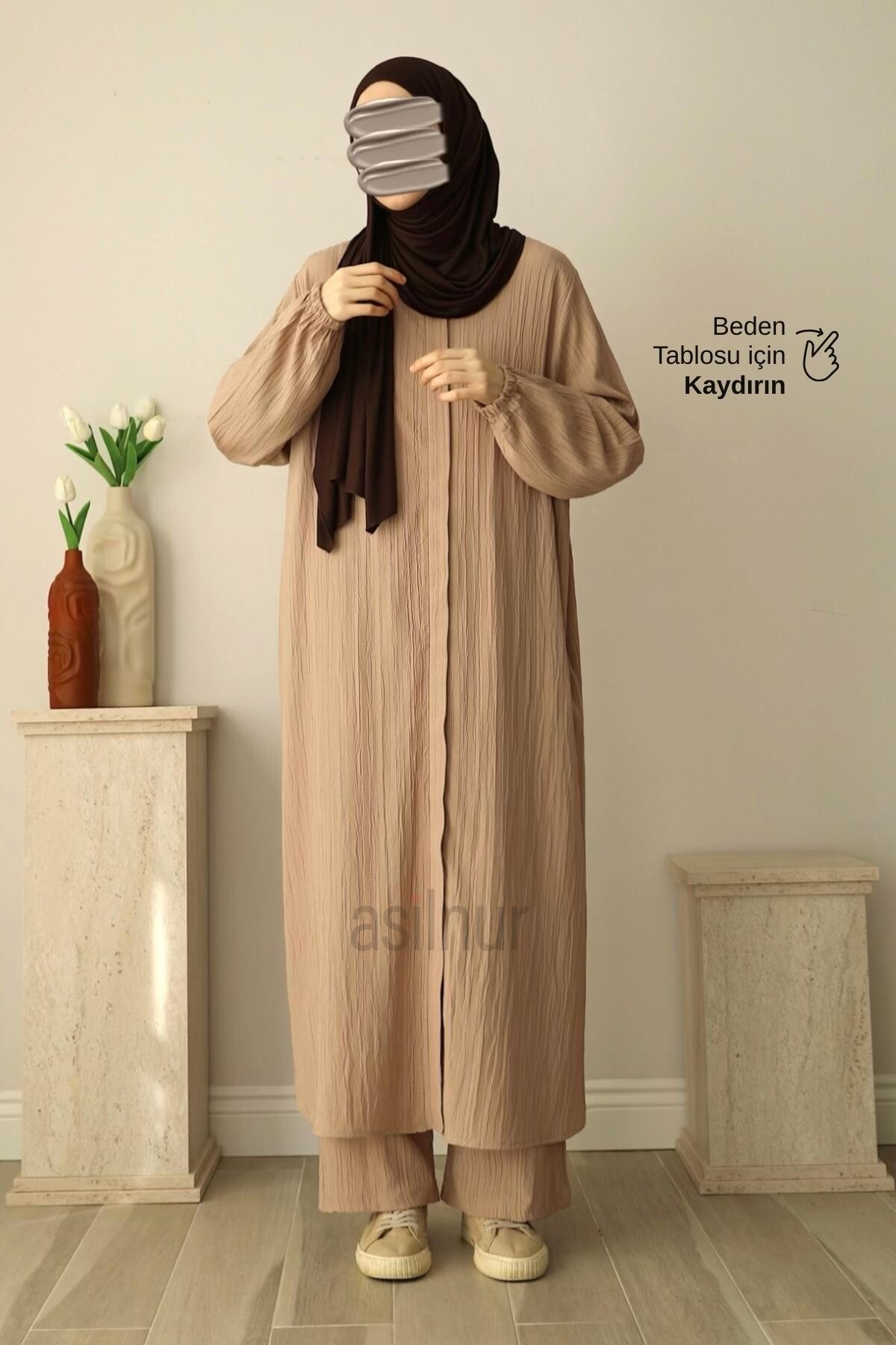 Merve Umre Takımı Bej - ASİLNUR