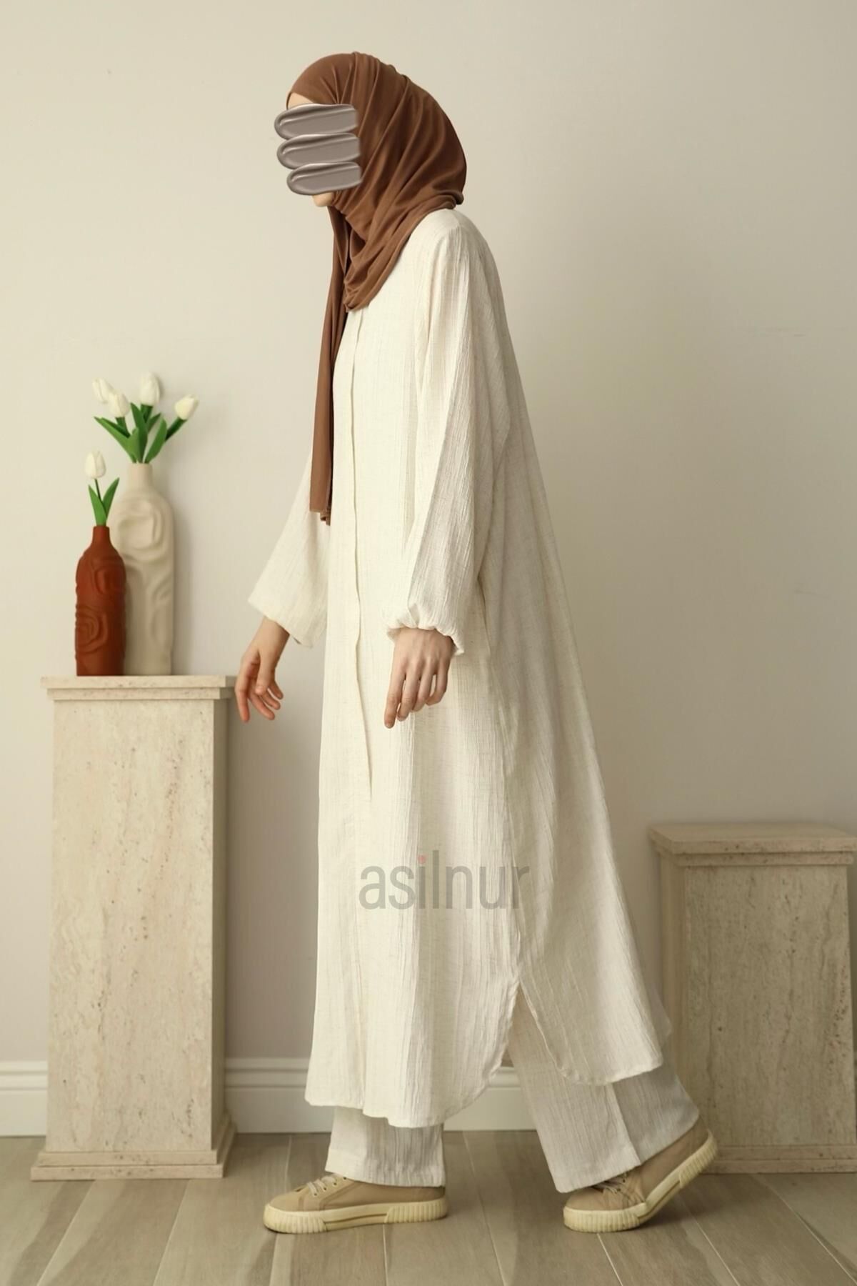 Merve Umre Takımı Beyaz - 3