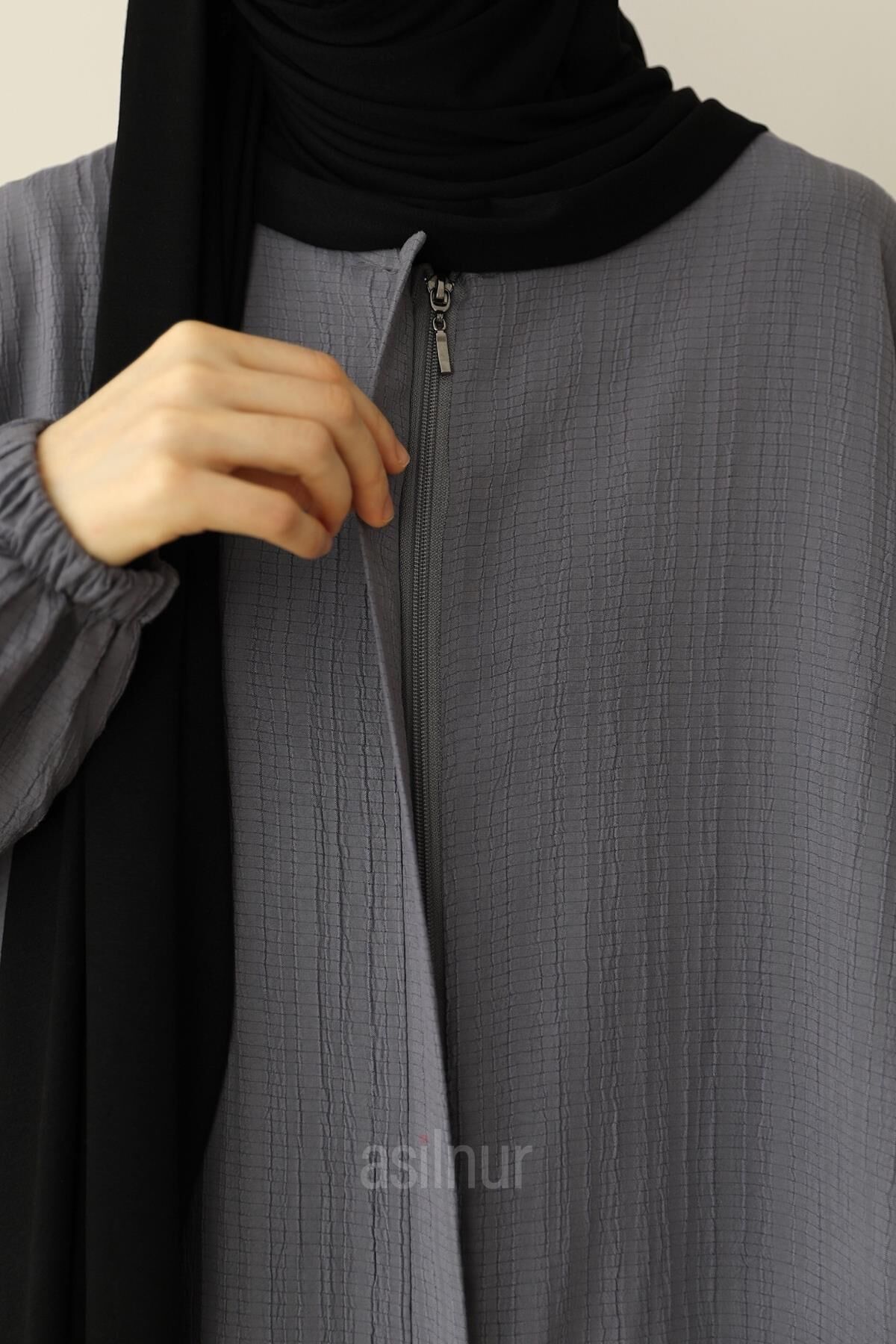 Merve Umre Takımı Gri - 5