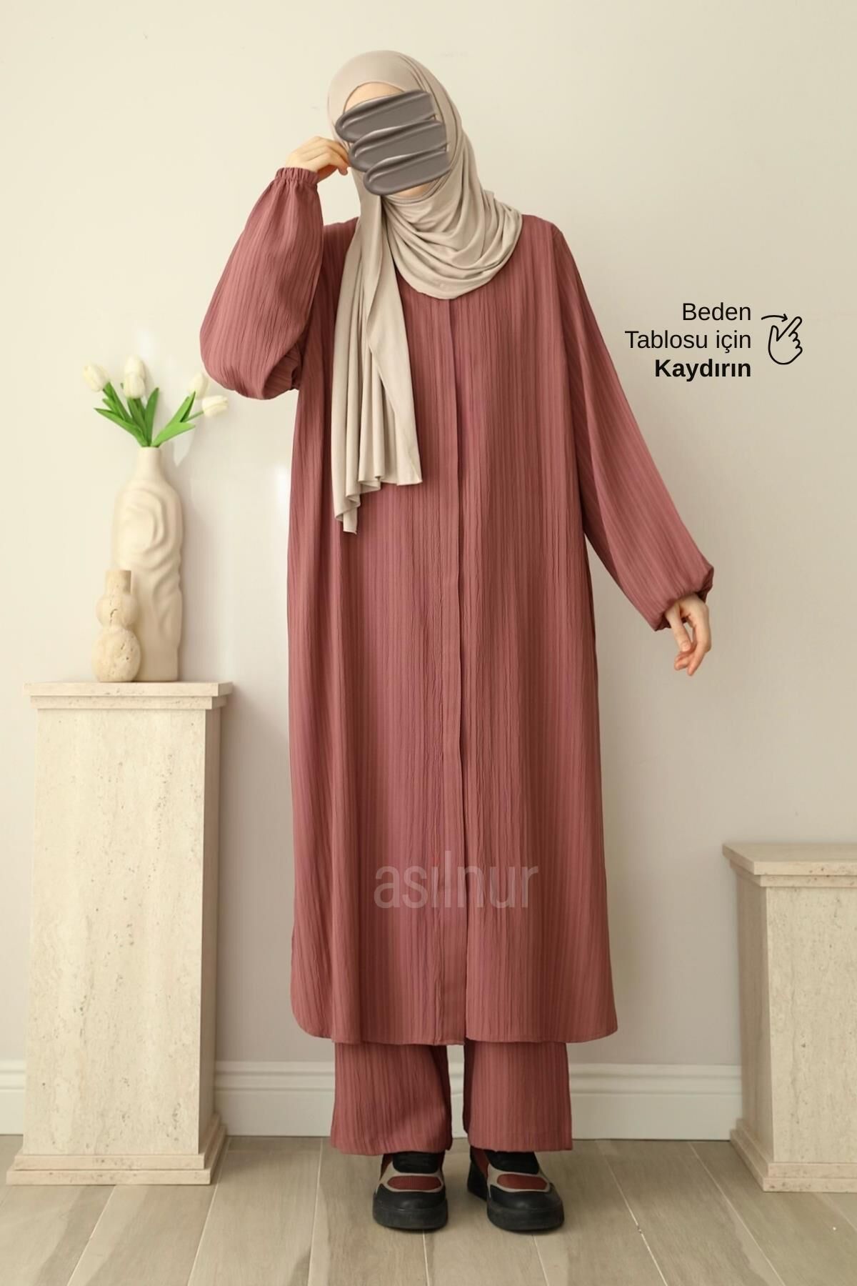 Merve Umre Takımı Gül Kurusu - 1