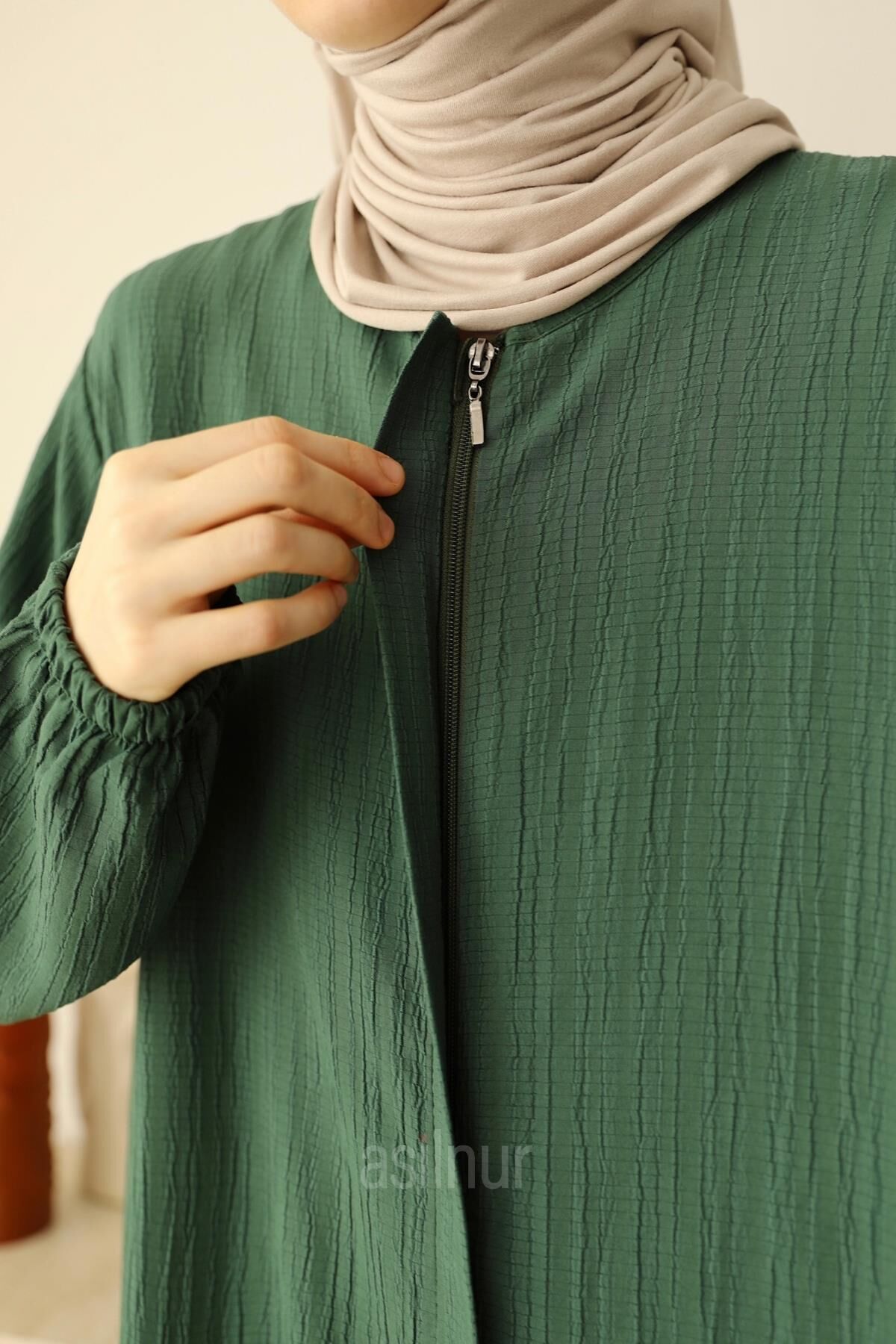 Merve Umre Takımı Koyu Yeşil - 5