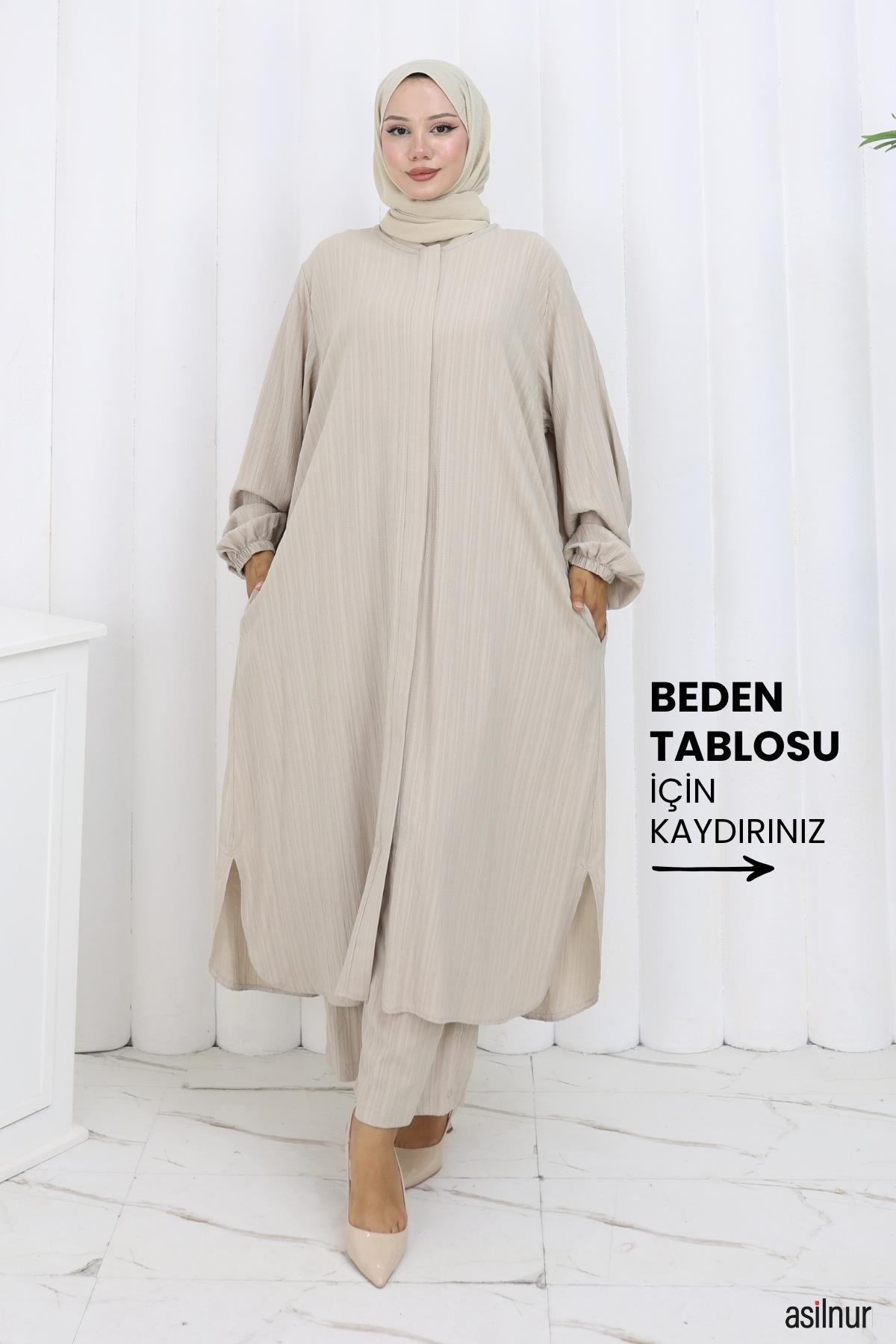 Merve Pamuklu Umre Takımı Taş - ASİLNUR