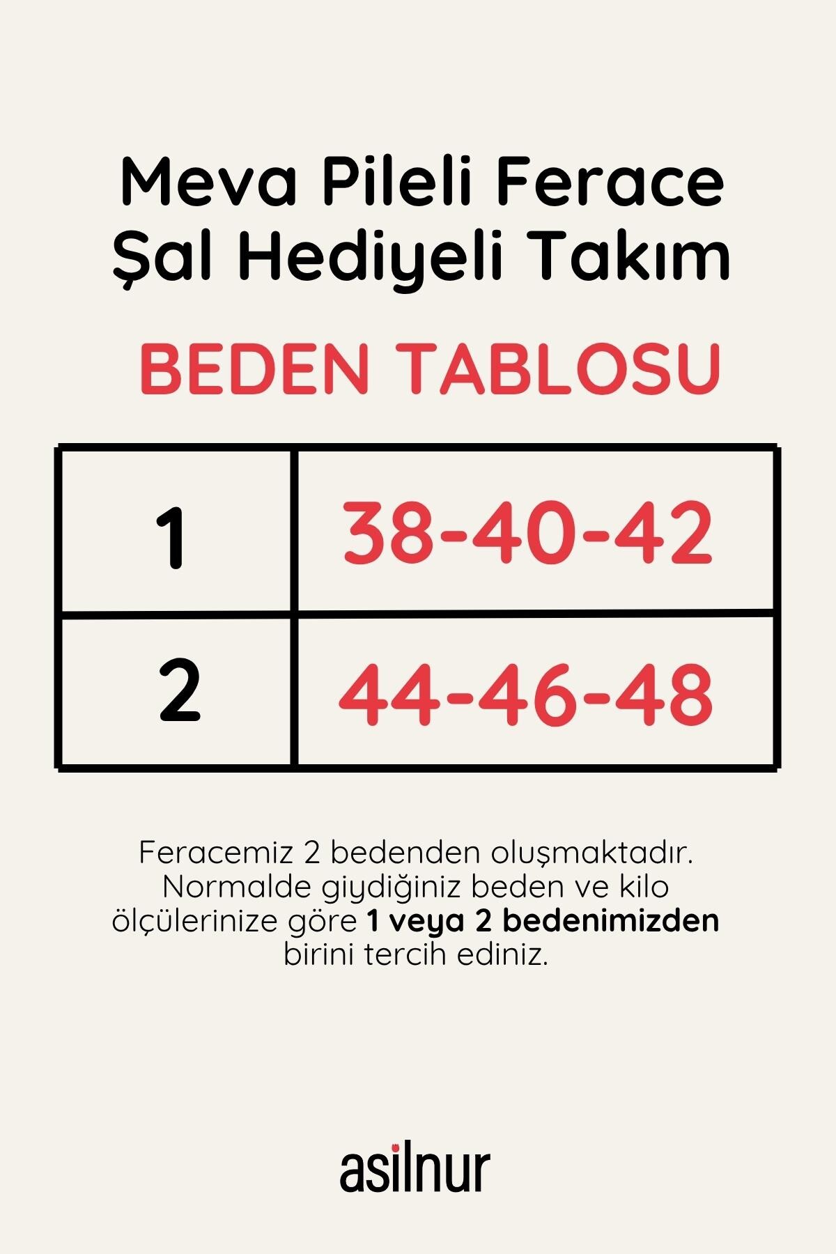 Meva Pileli Ferace Şal Hediyeli Takım Taş - 2