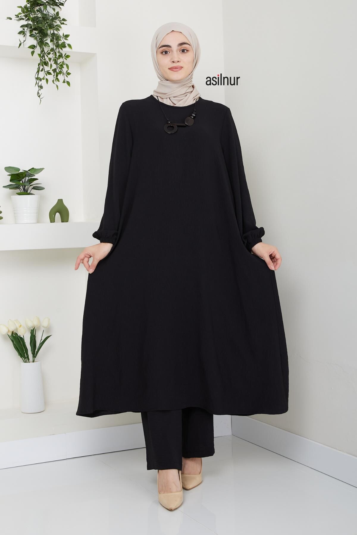 Mevlana İkili Takım Siyah - ASİLNUR