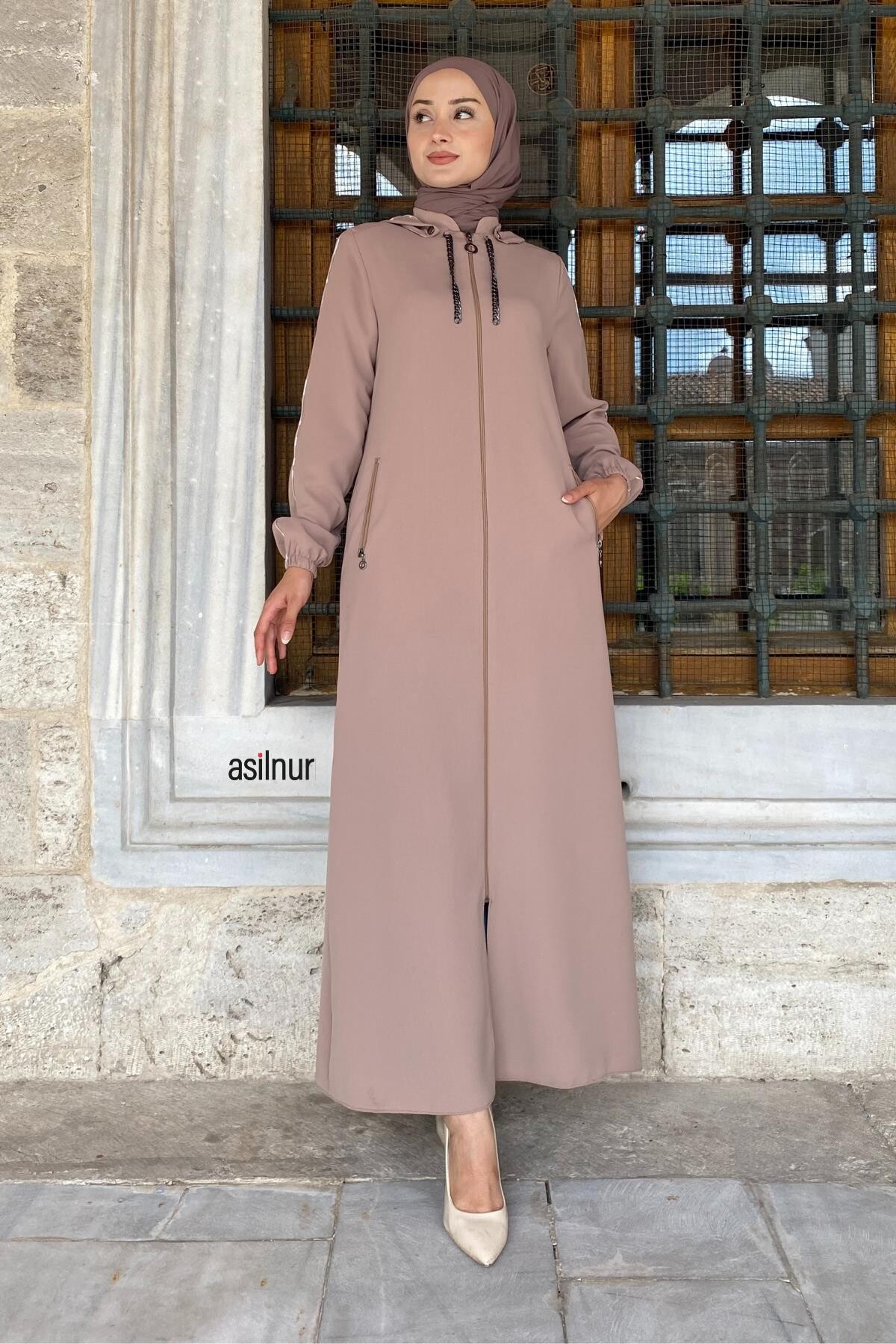 Mısra Leopar Desenli Ferace Taş - ASİLNUR