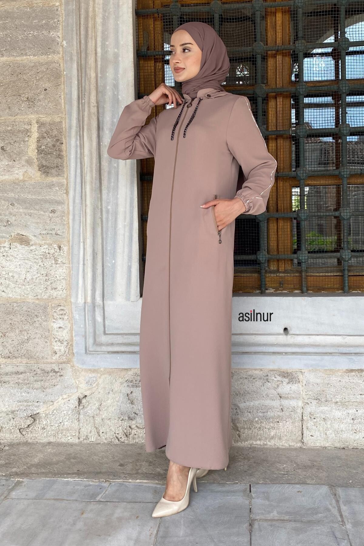 Mısra Leopar Desenli Ferace Taş - 2