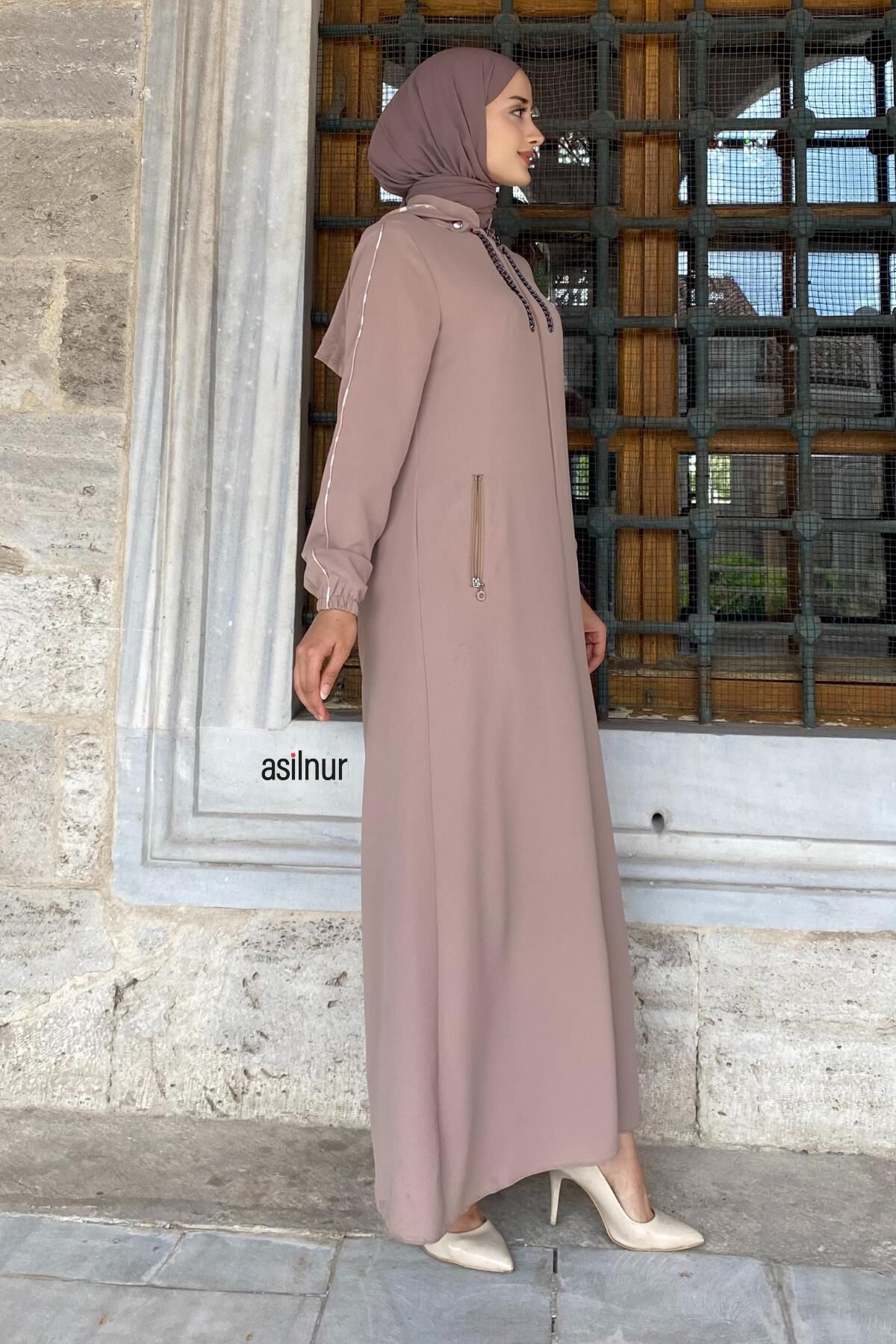 Mısra Leopar Desenli Ferace Taş - 3