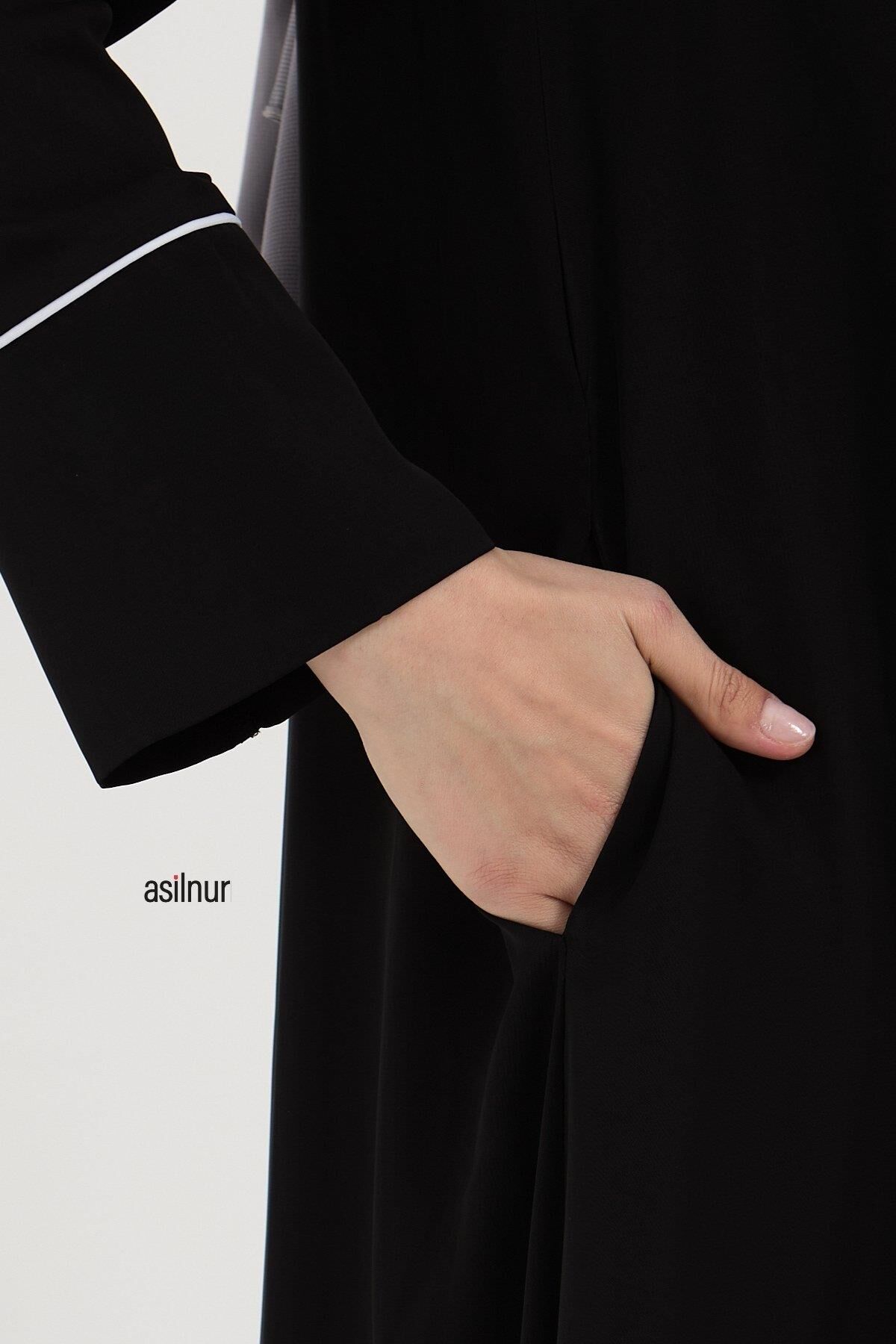 Nevin Abaya Ferace Siyah - 4