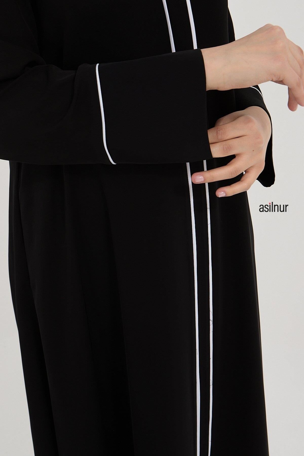 Nevin Abaya Ferace Siyah - 5