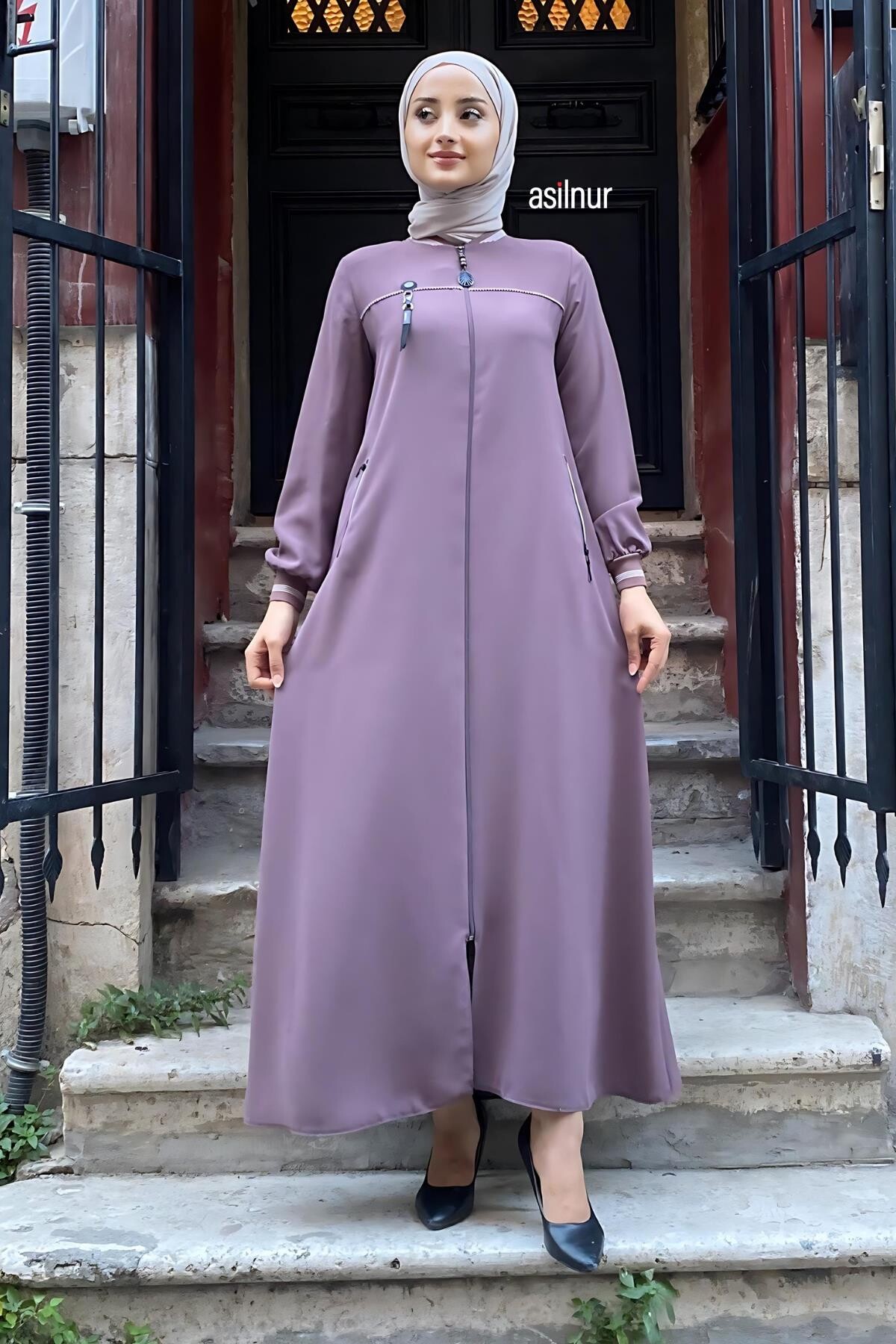 Nida Ribanalı Ferace Gül Kurusu - ASİLNUR