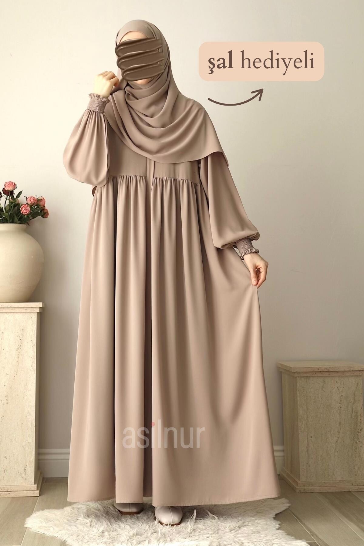 Nisa Ferace Şal Hediyeli Takım Taş - ASİLNUR