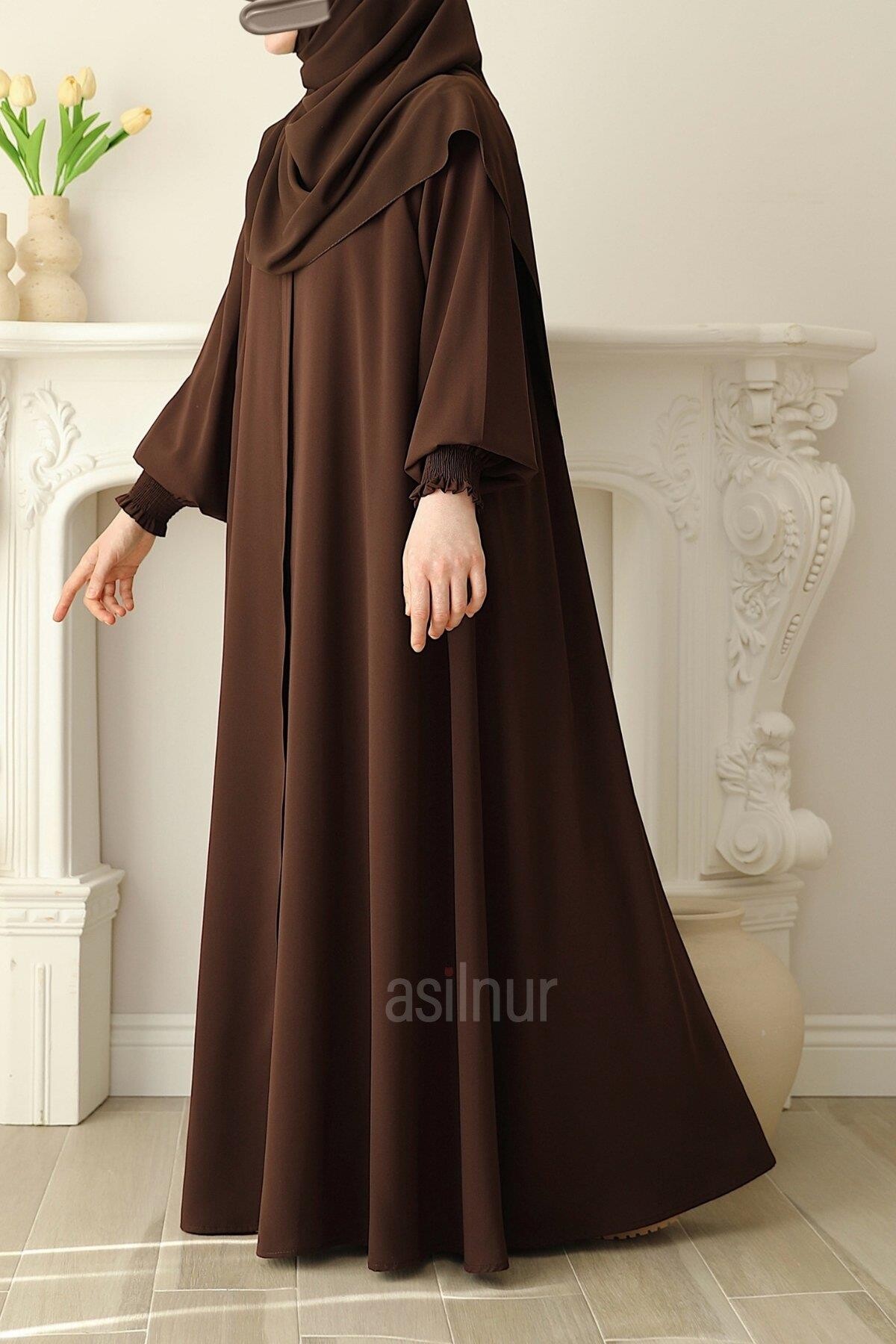 Nisa Mevlana Ferace Kahverengi - 4