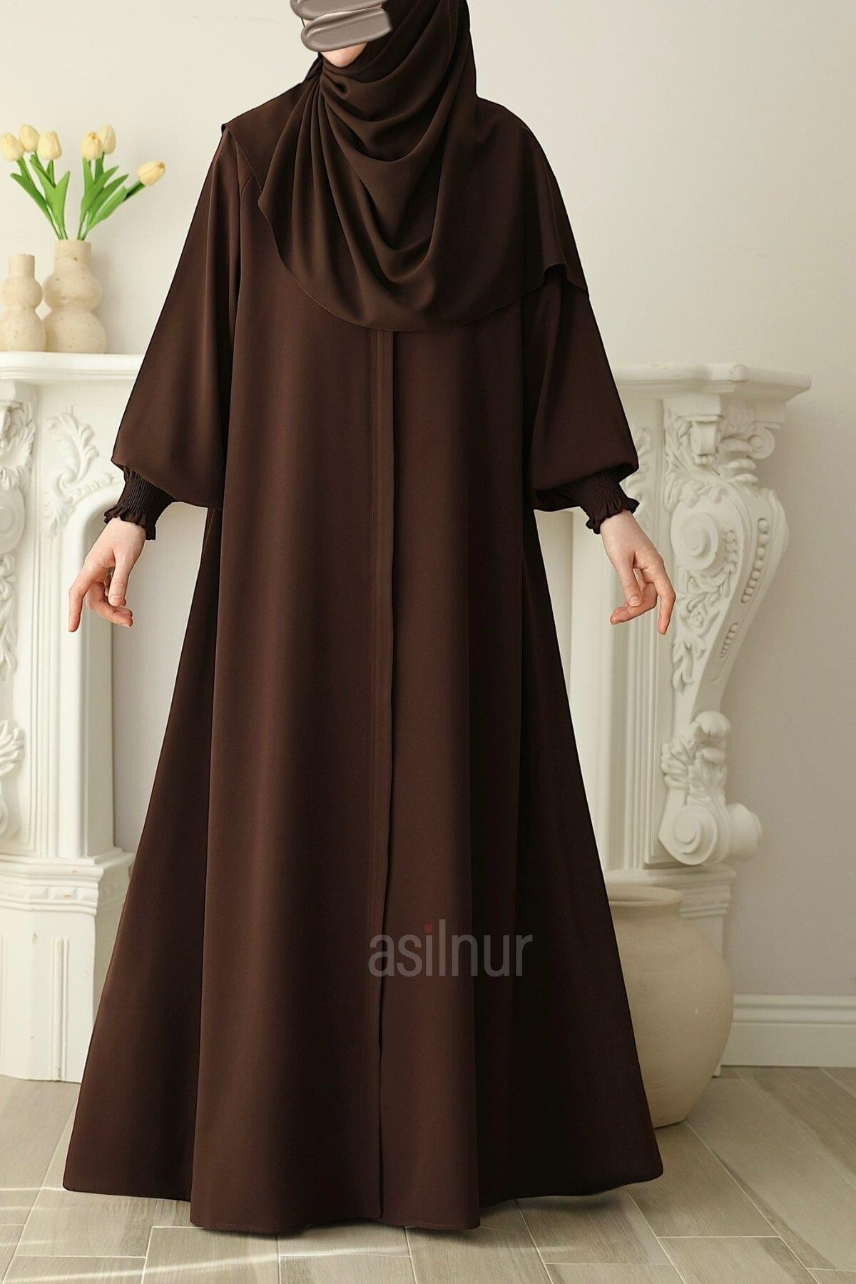 Nisa Mevlana Ferace Kahverengi - 8