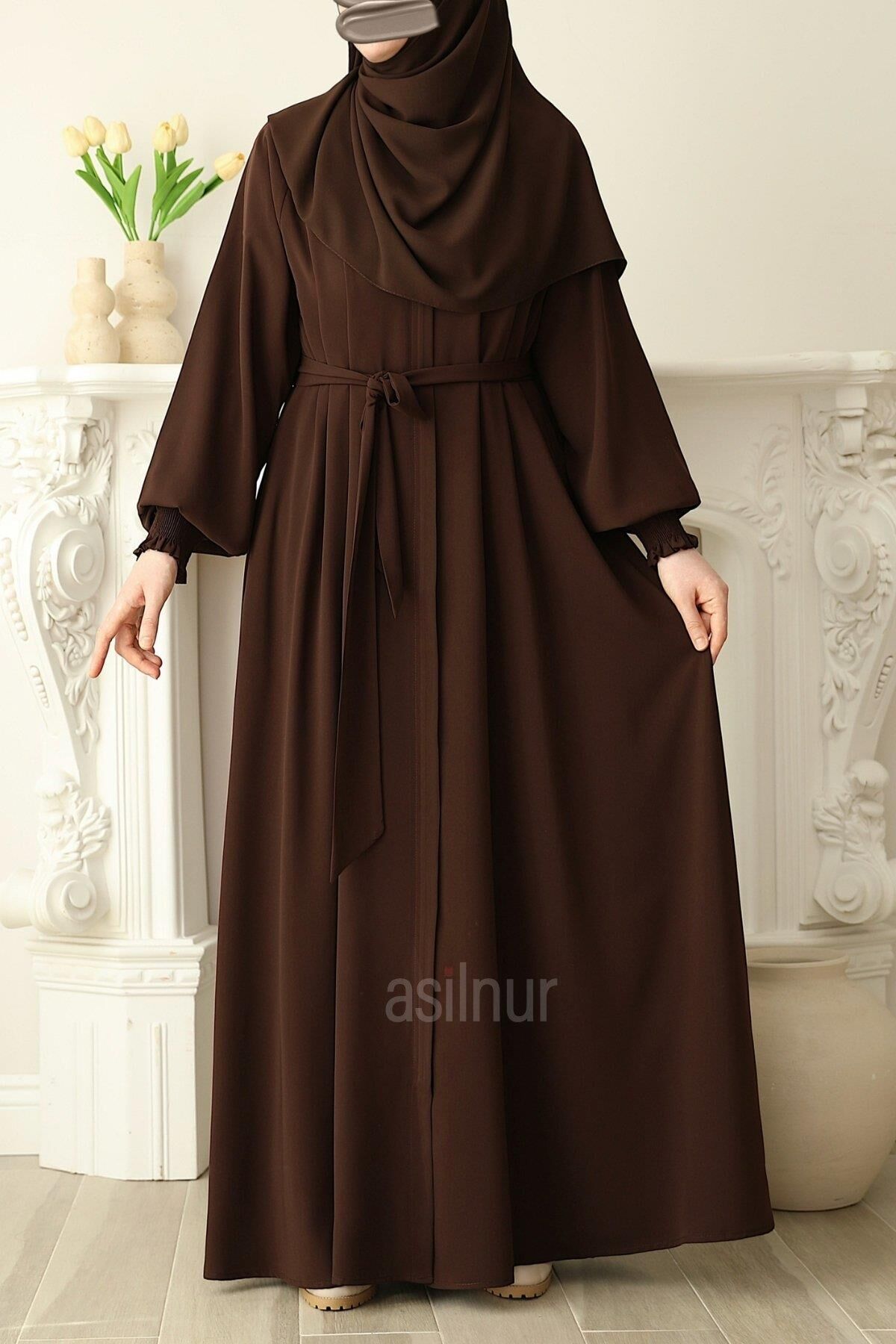 Nisa Mevlana Ferace Kahverengi - 10