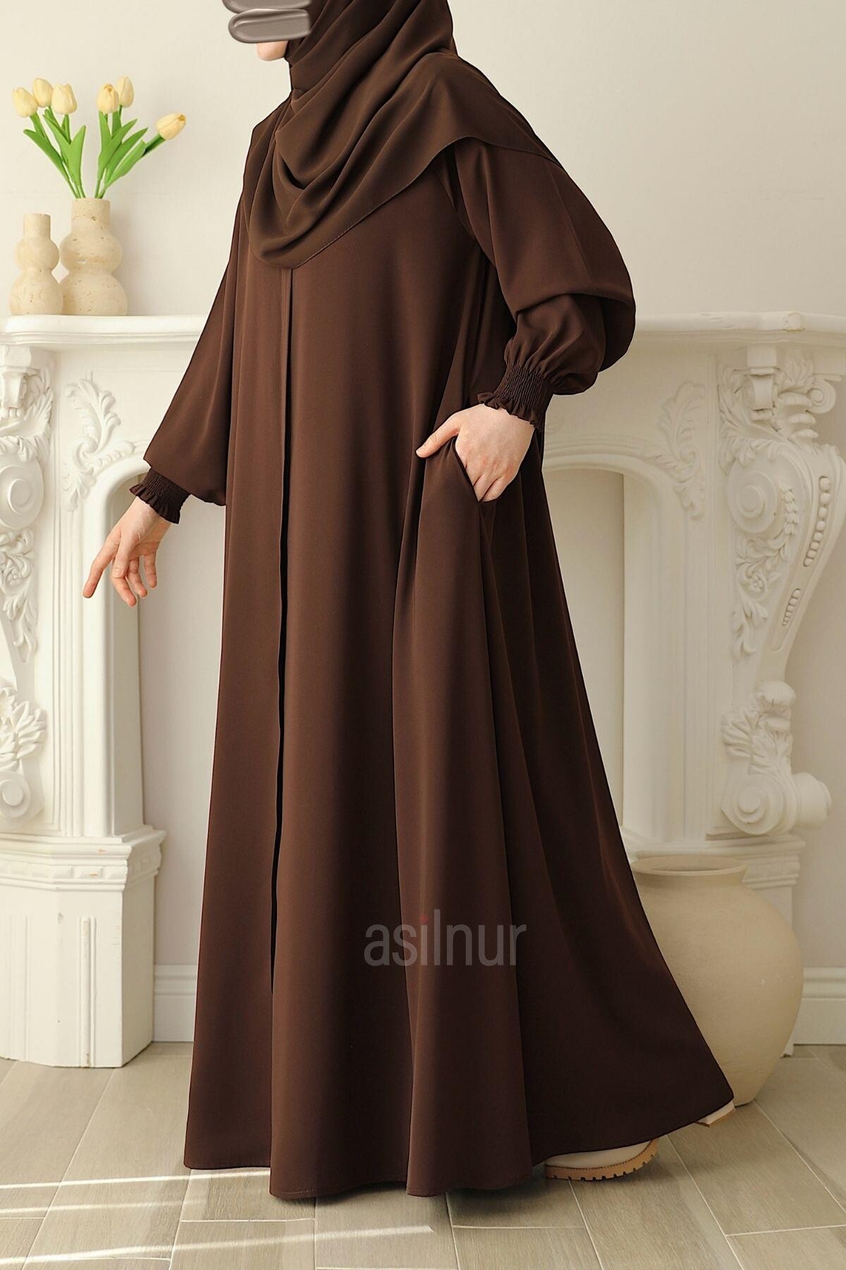 Nisa Mevlana Ferace Kahverengi - 12
