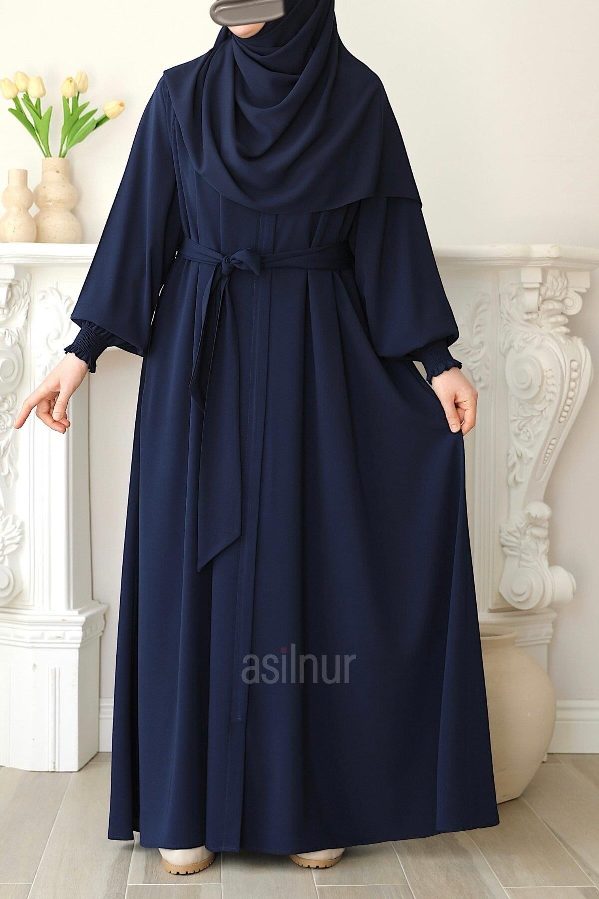 Nisa Mevlana Ferace Lacivert - 3