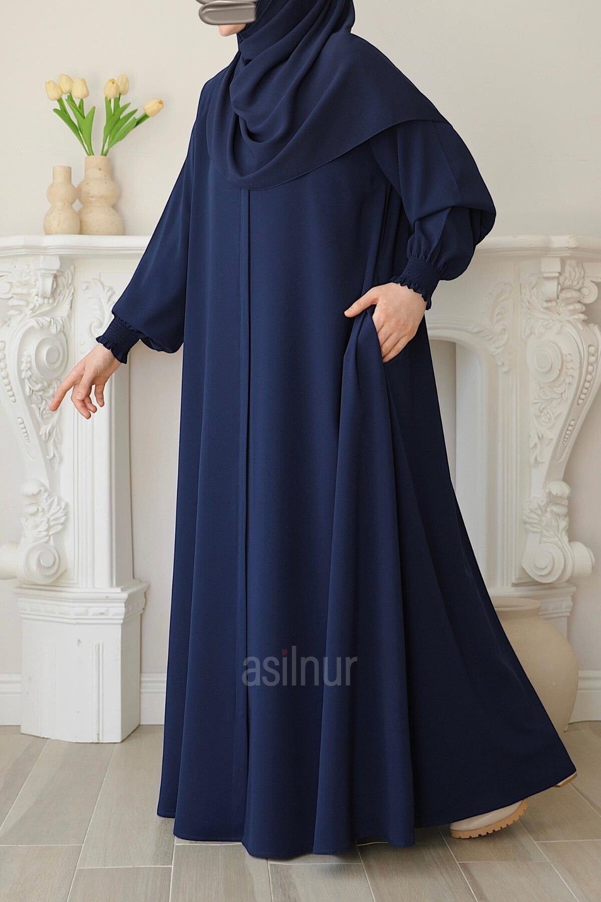 Nisa Mevlana Ferace Lacivert - 4