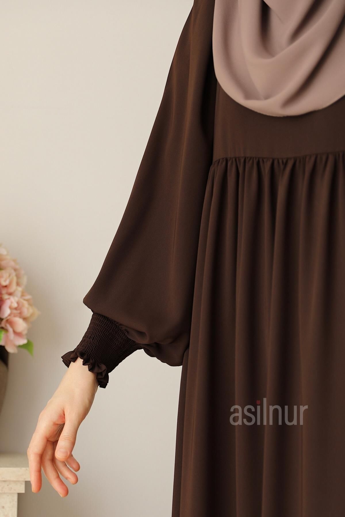 Rana Balon Kol Ferace Kahverengi - 5