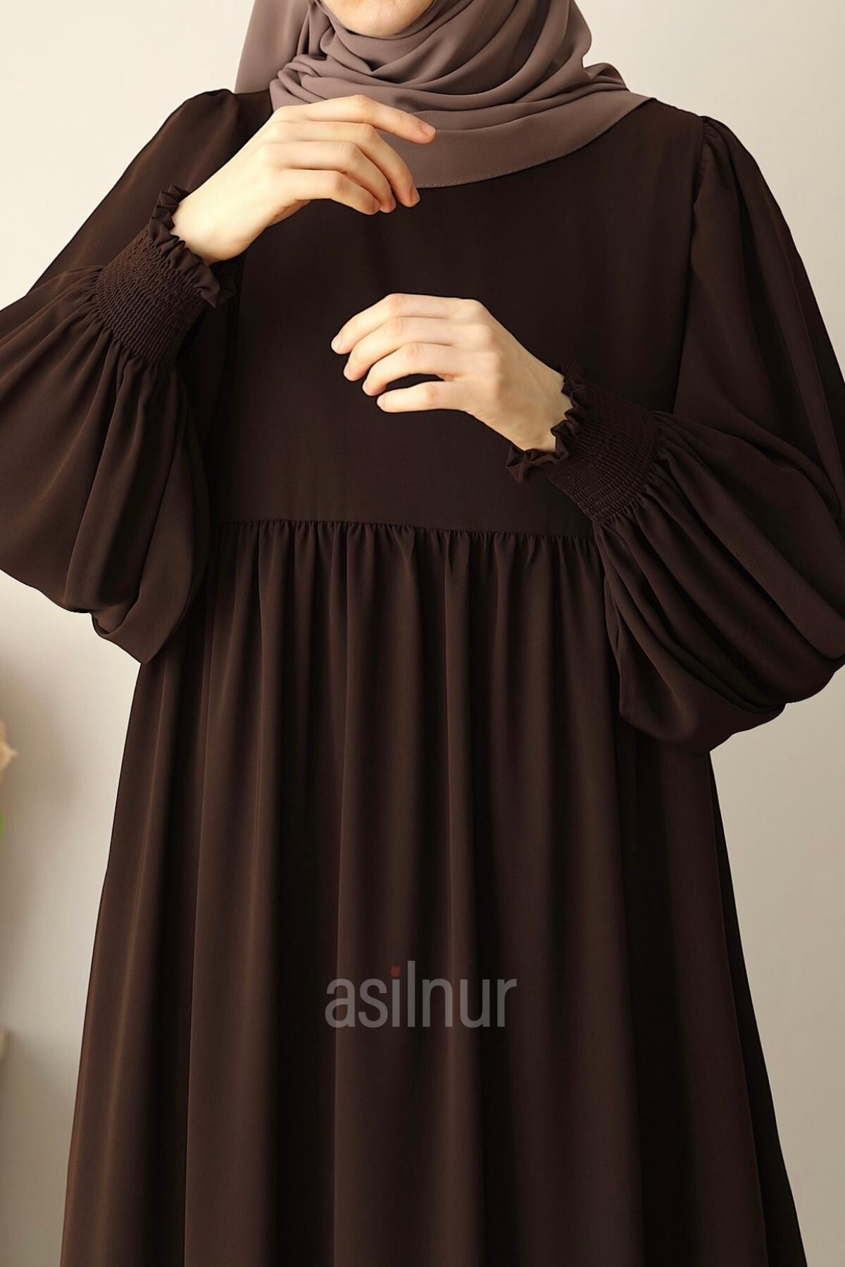 Rana Balon Kol Ferace Kahverengi - 6