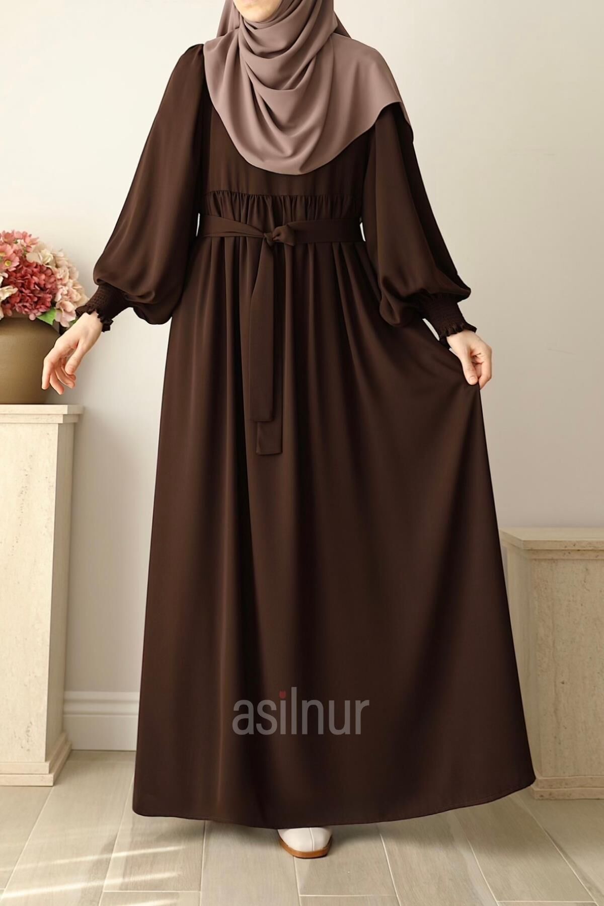 Rana Balon Kol Ferace Kahverengi - 7