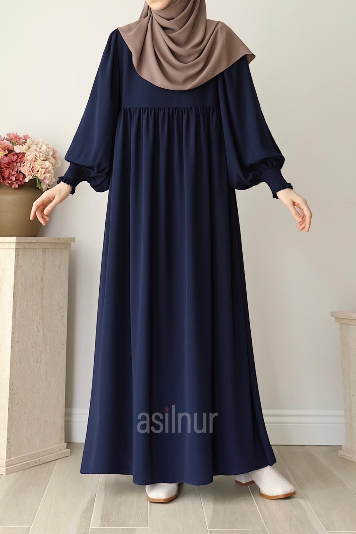 Rana Balon Kol Ferace Lacivert - 1