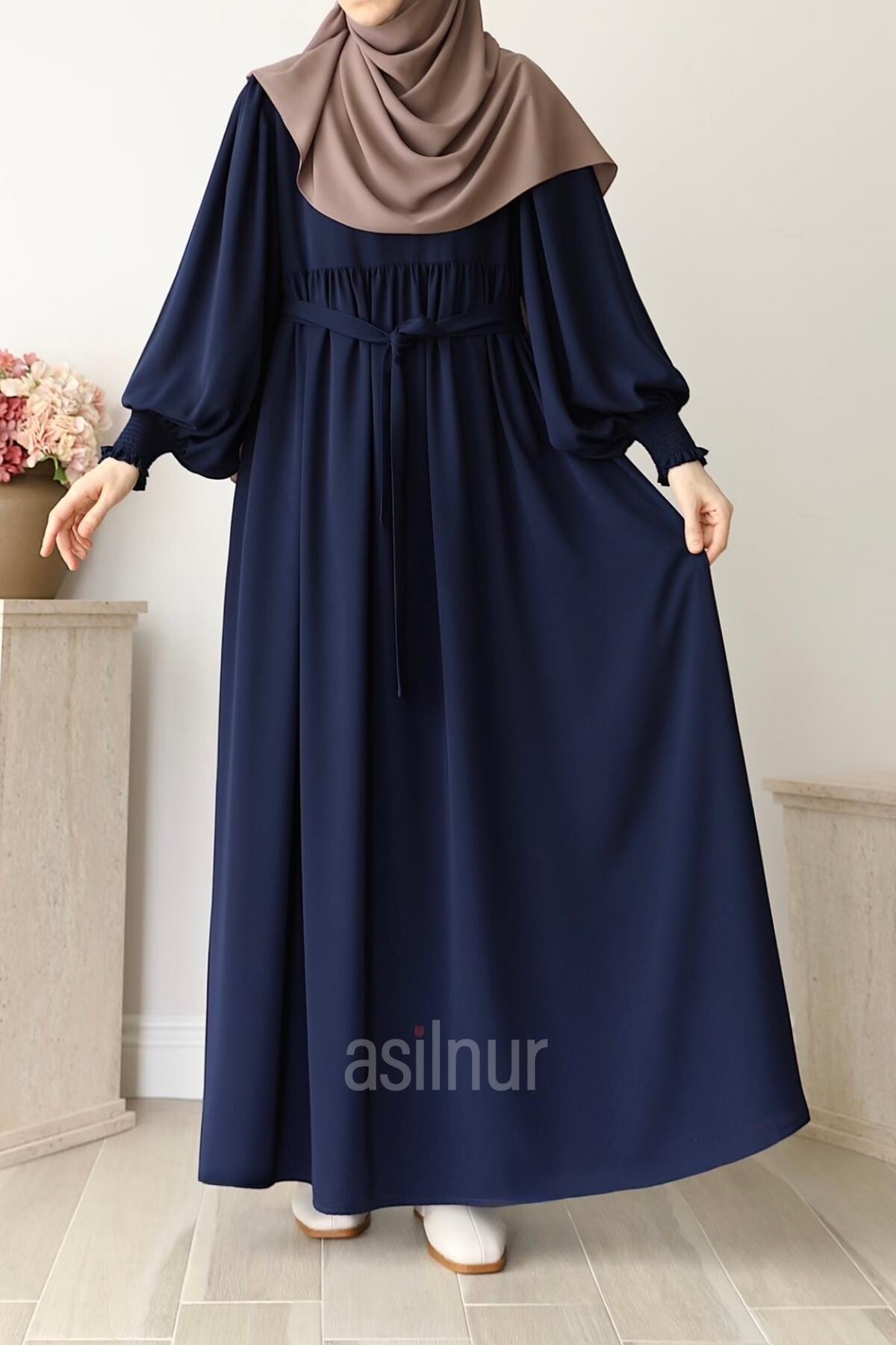 Rana Balon Kol Ferace Lacivert - 6