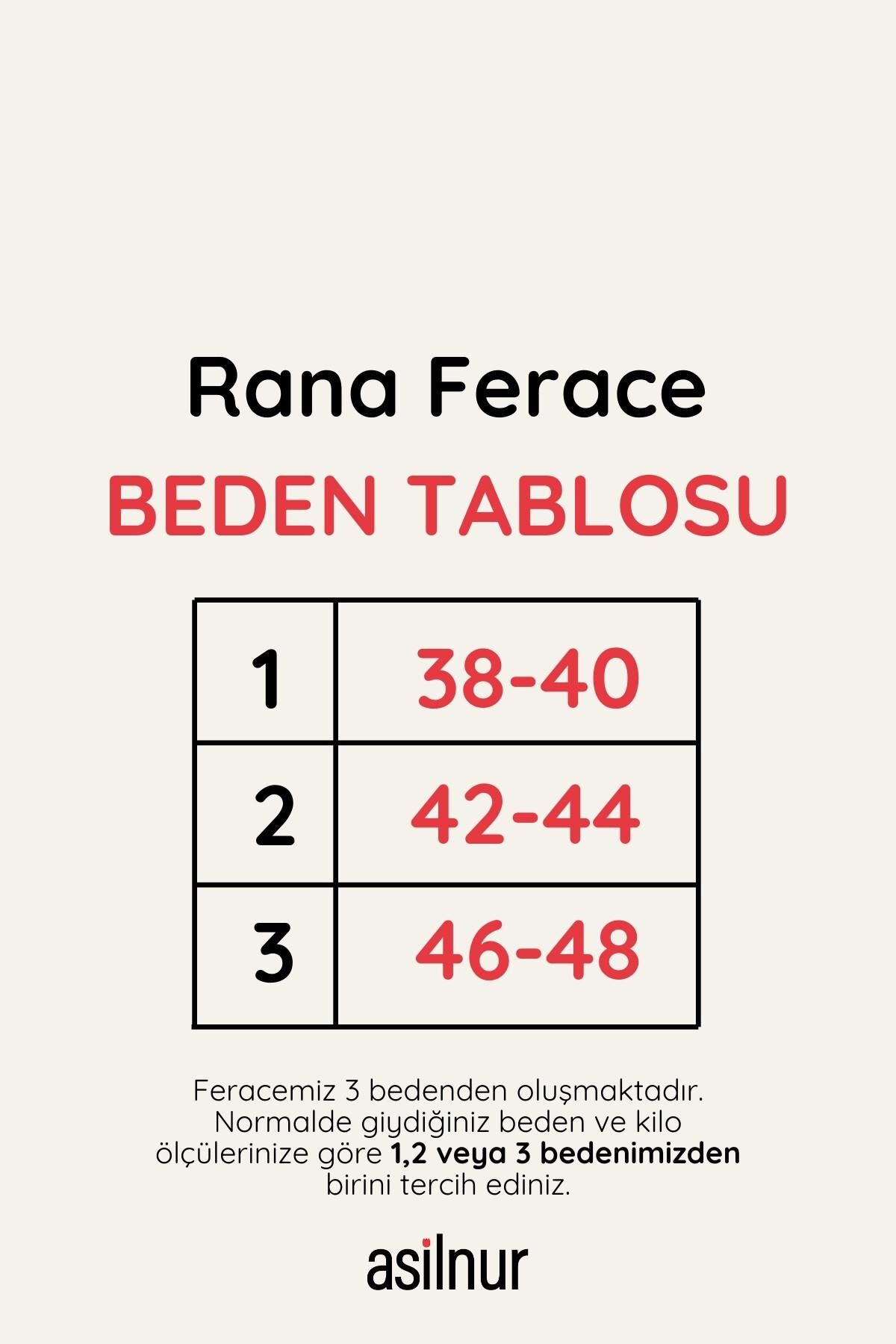 Rana Balon Kol Ferace Taş - 8