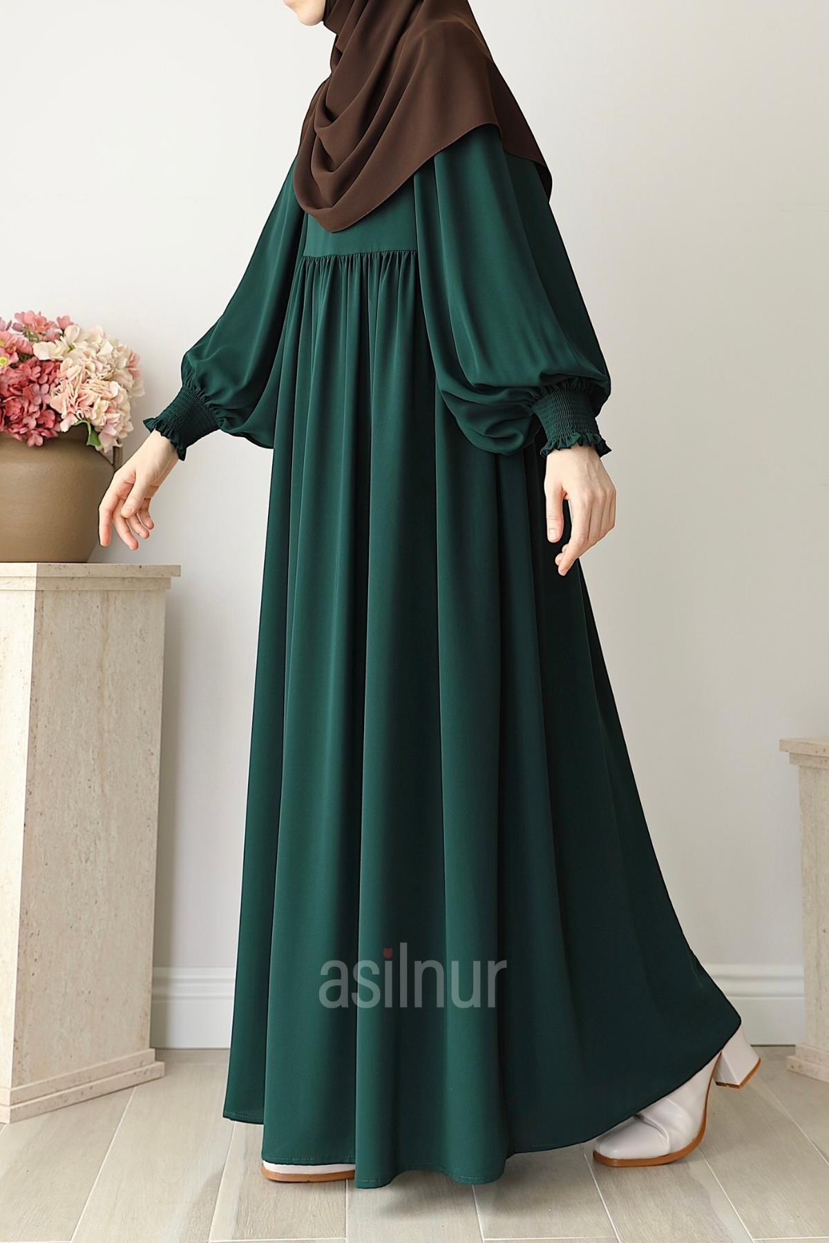 Rana Balon Kol Ferace Zümrüt Yeşili - 2