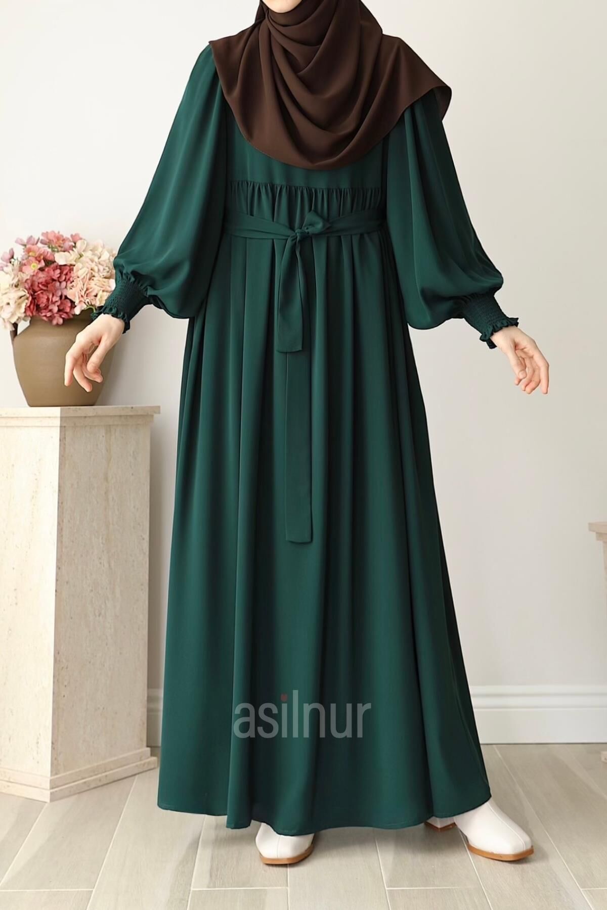 Rana Balon Kol Ferace Zümrüt Yeşili - 5